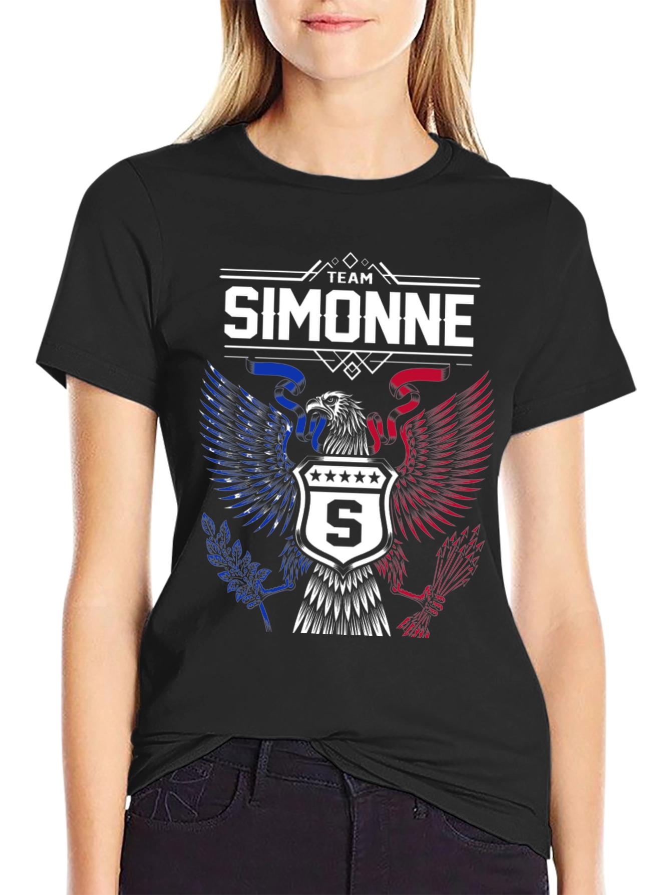Team Simonne Eagle Graphic T-Shirt