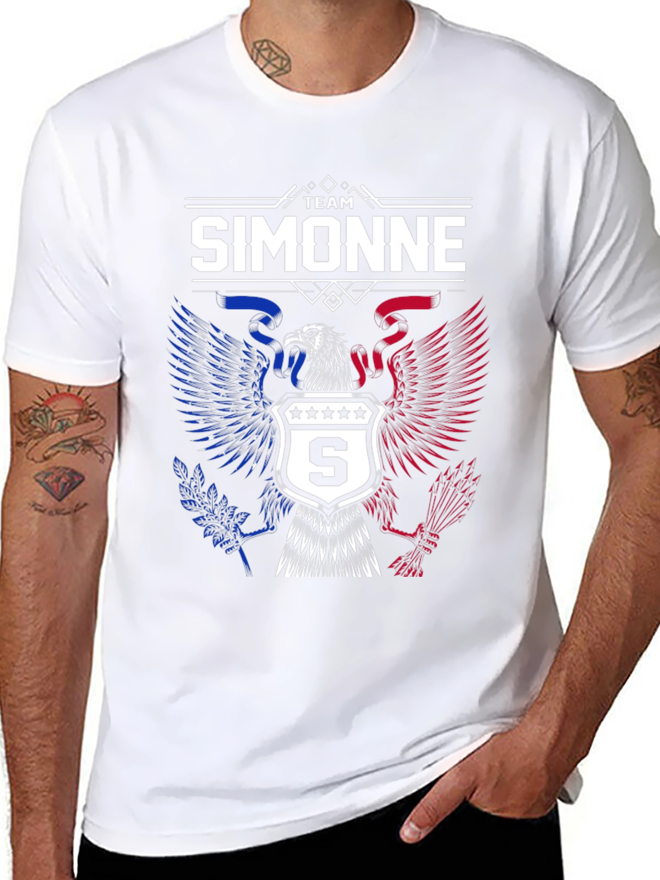Team Simonne Eagle Graphic T-Shirt