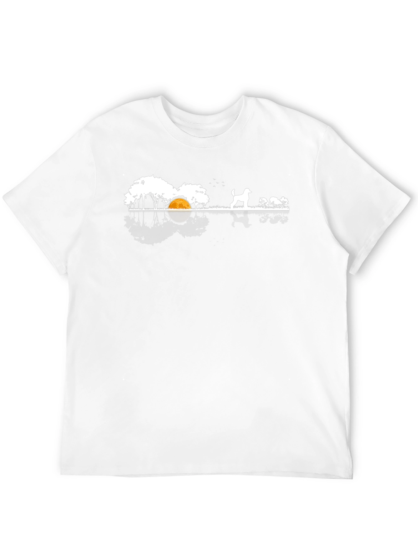 Dog Camping Scene T-Shirt - Black