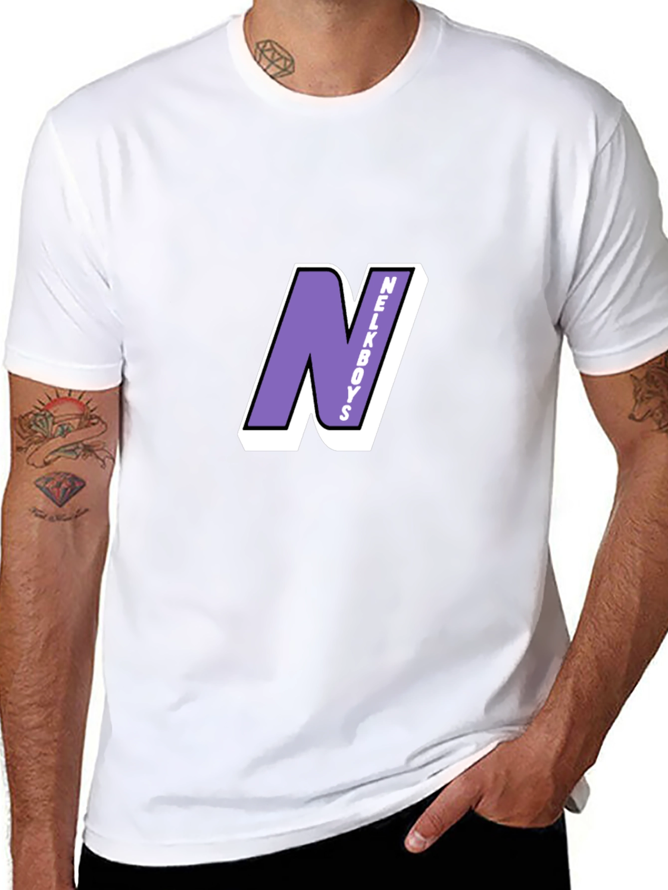 Nelkboys Logo Graphic Black T-Shirt