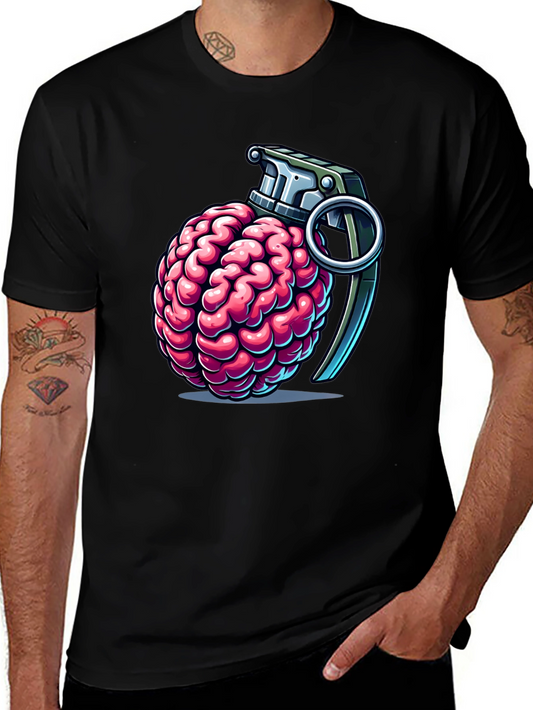 Brain Grenade T-Shirt - Explosive Intellect!