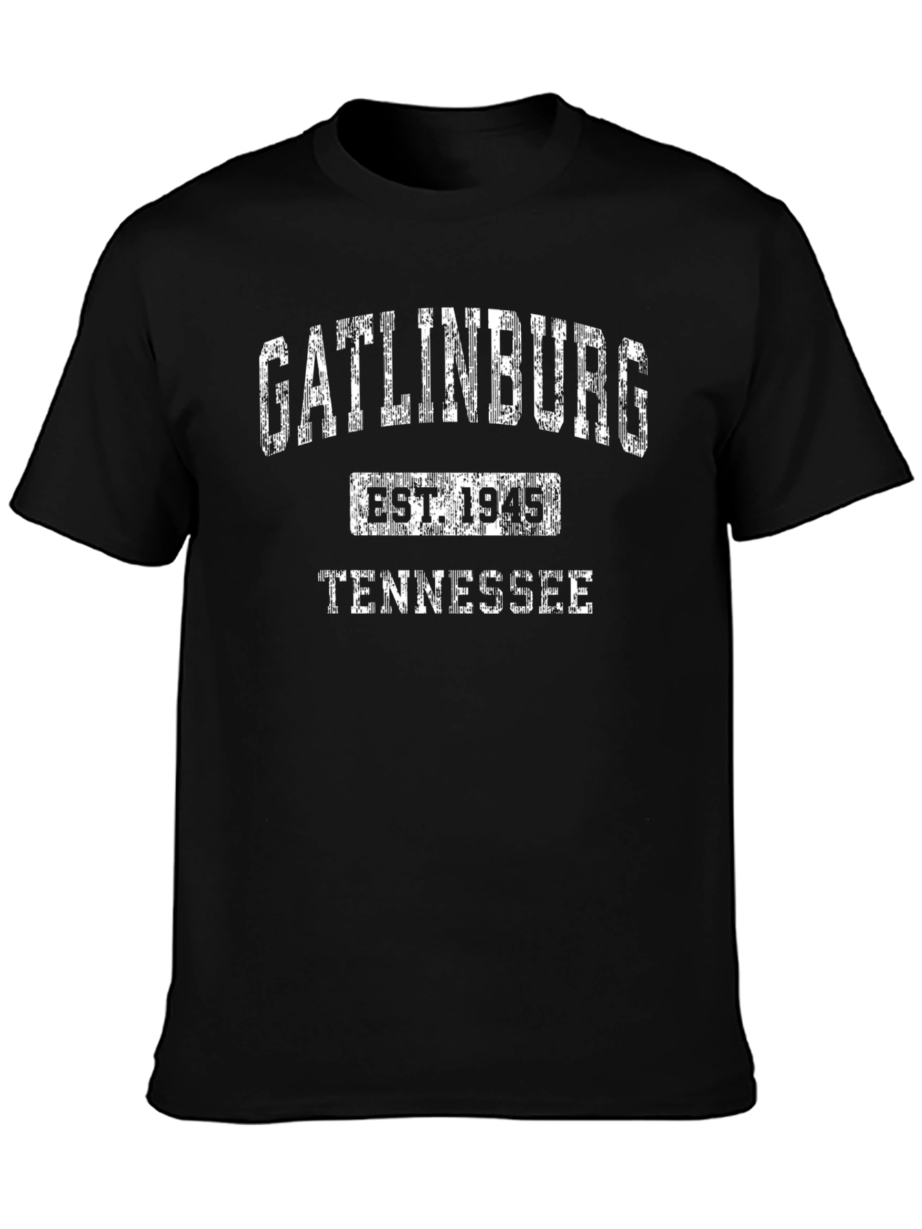 Gatlinburg Tennessee EST. 1945 Black T-Shirt