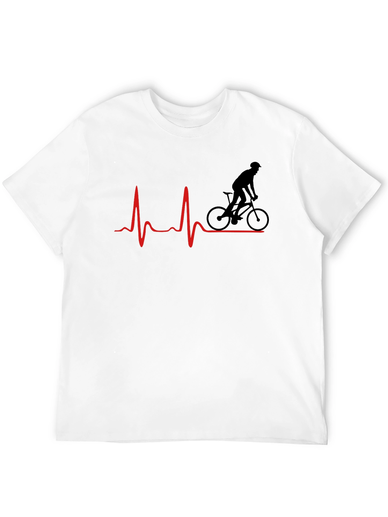 Cyclist Heartbeat Graphic Tee - Ride On!