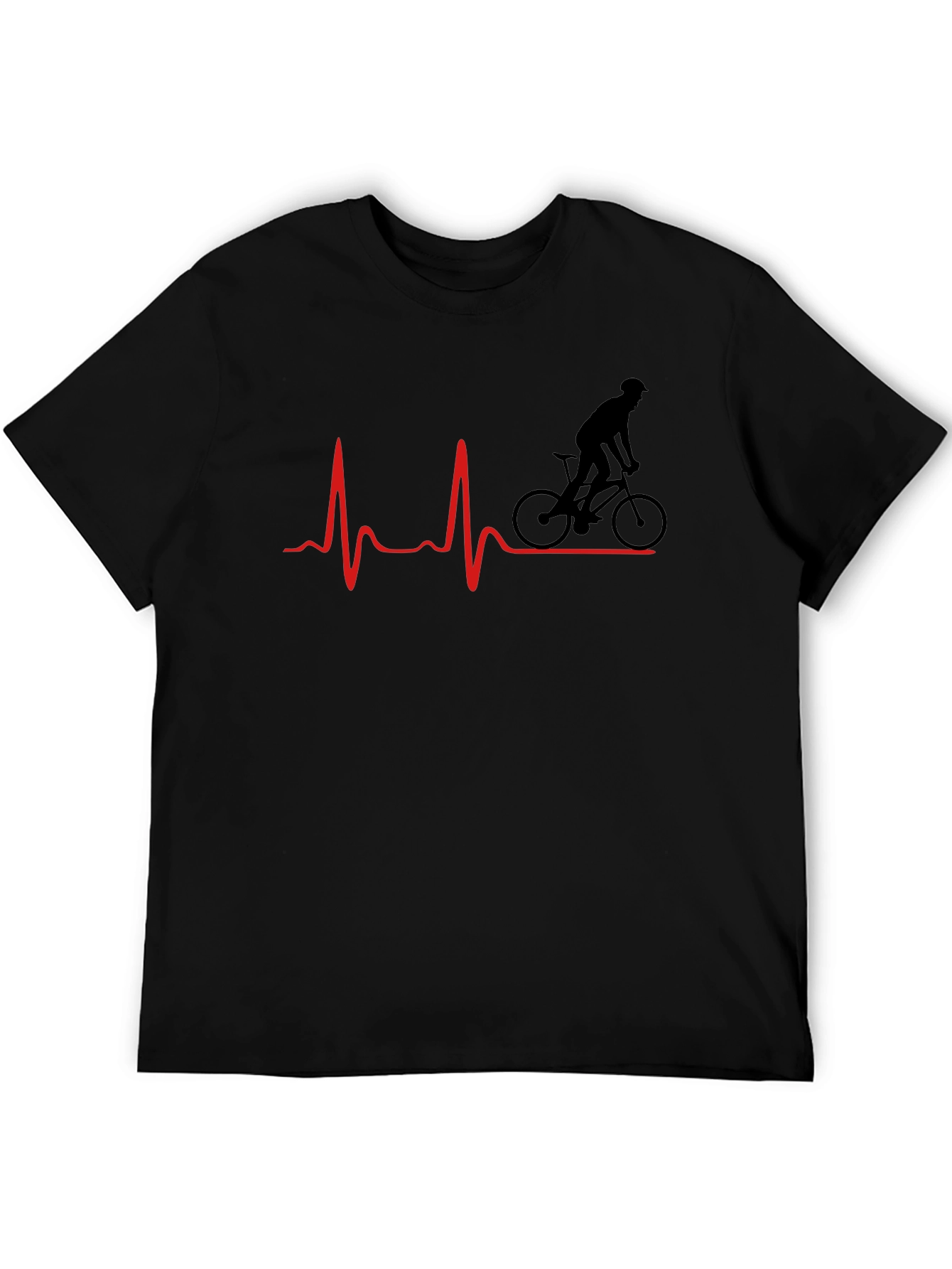 Cyclist Heartbeat Graphic Tee - Ride On!
