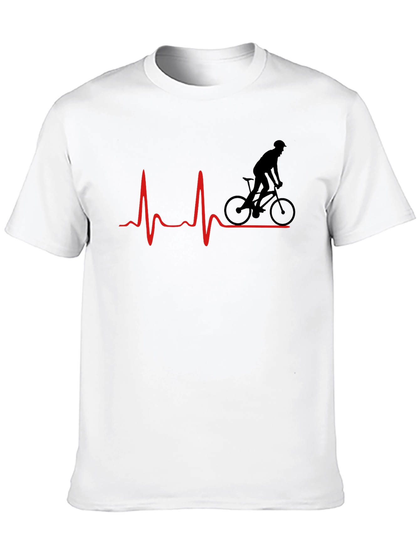 Cyclist Heartbeat Graphic Tee - Ride On!