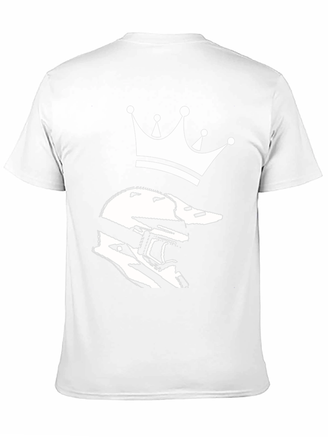 Helmet King Graphic Tee - Black Cotton Blend T-Shirt