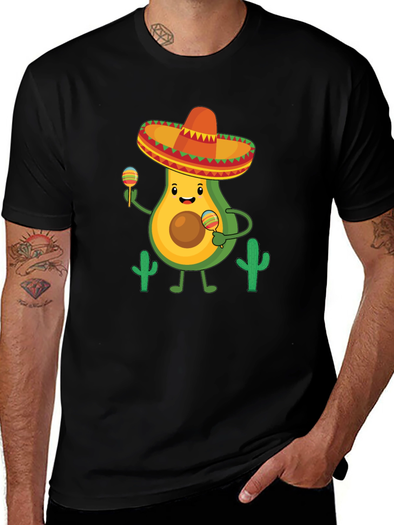 Avocado Mariachi Graphic Tee