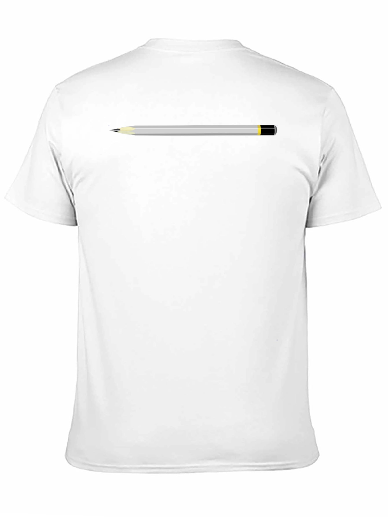 Pencil Graphic T-Shirt - Black Cotton Tee