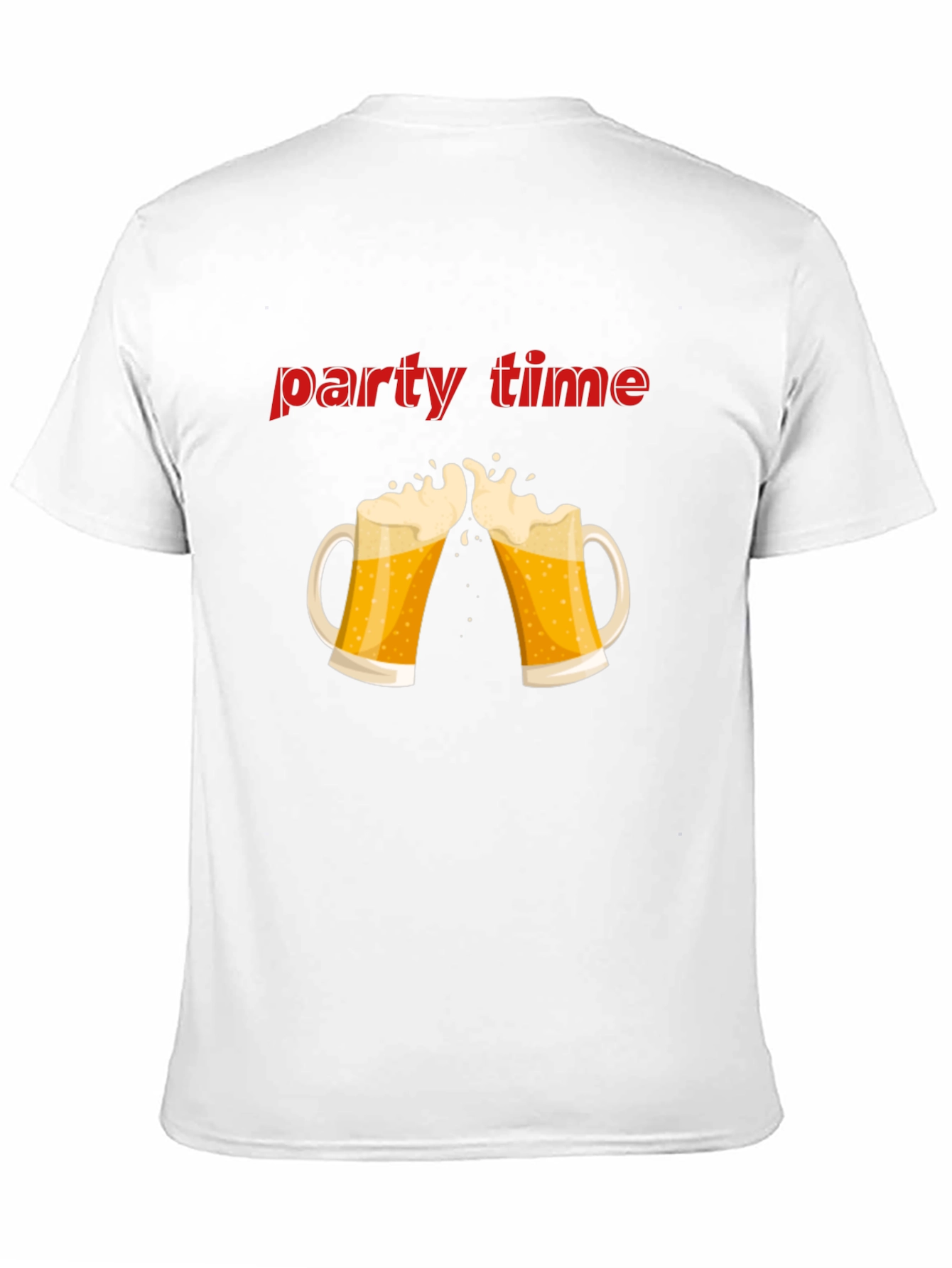 Party Time Beer Toast Graphic T-Shirt - Black