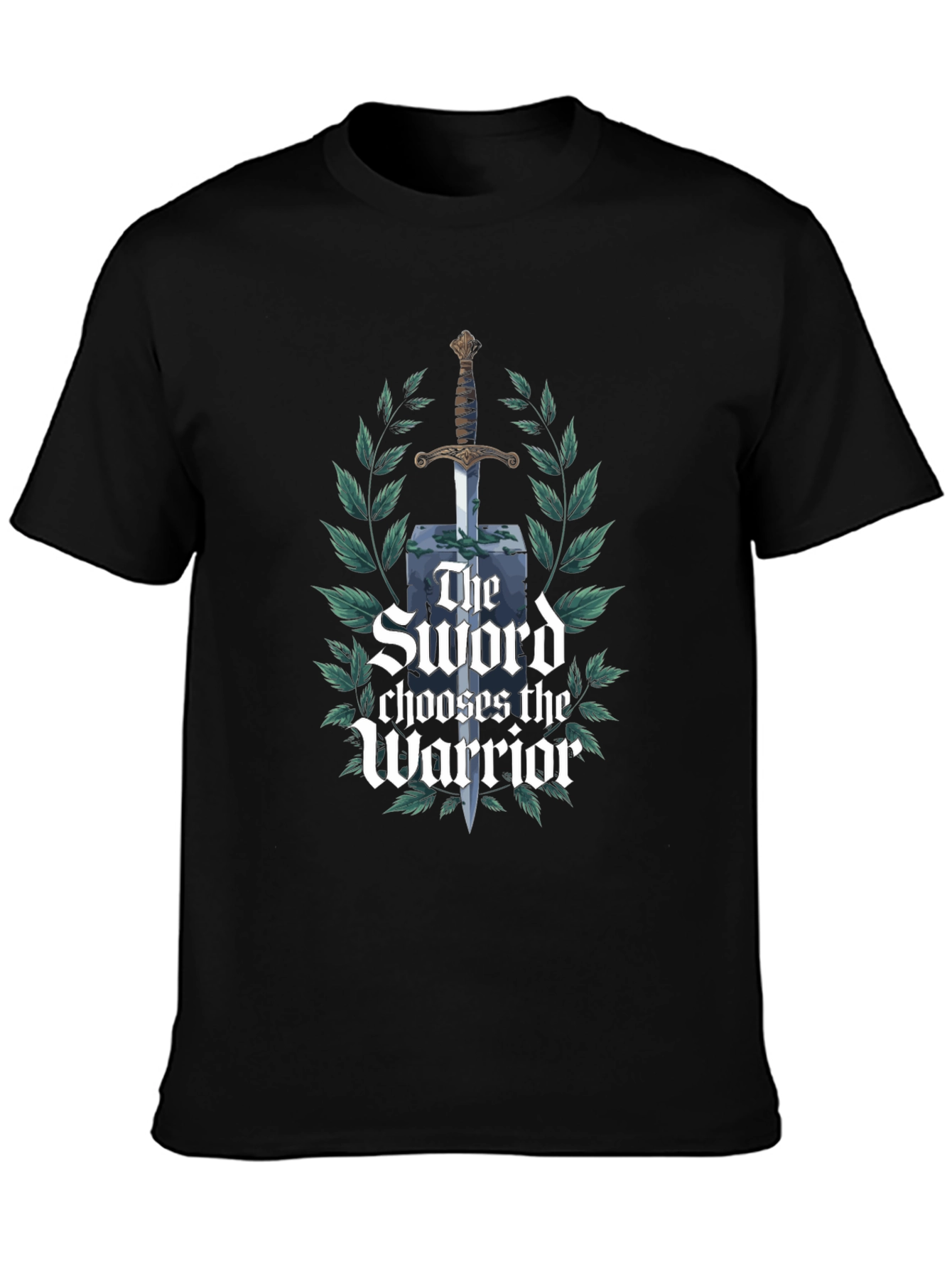 Sword Chooses the Warrior Black T-Shirt