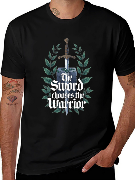 Sword Chooses the Warrior Black T-Shirt