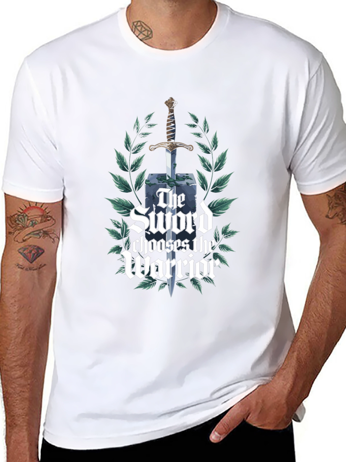 Sword Chooses the Warrior Black T-Shirt