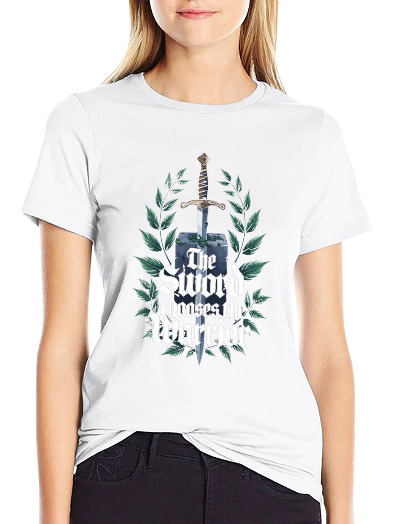 Sword Chooses the Warrior Black T-Shirt