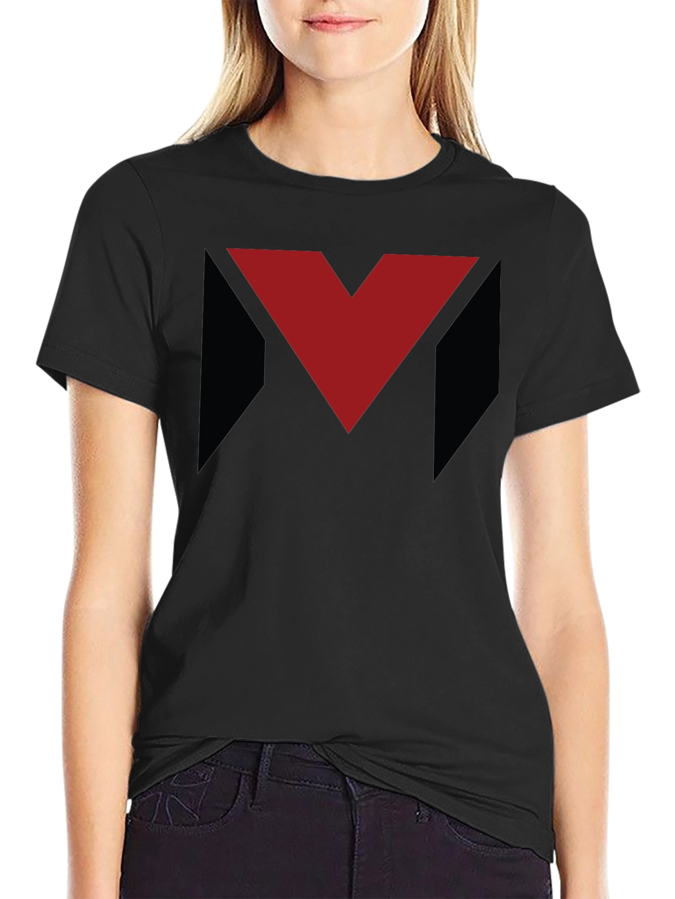 Geometric Logo Tee - Modern Graphic Print Shirt