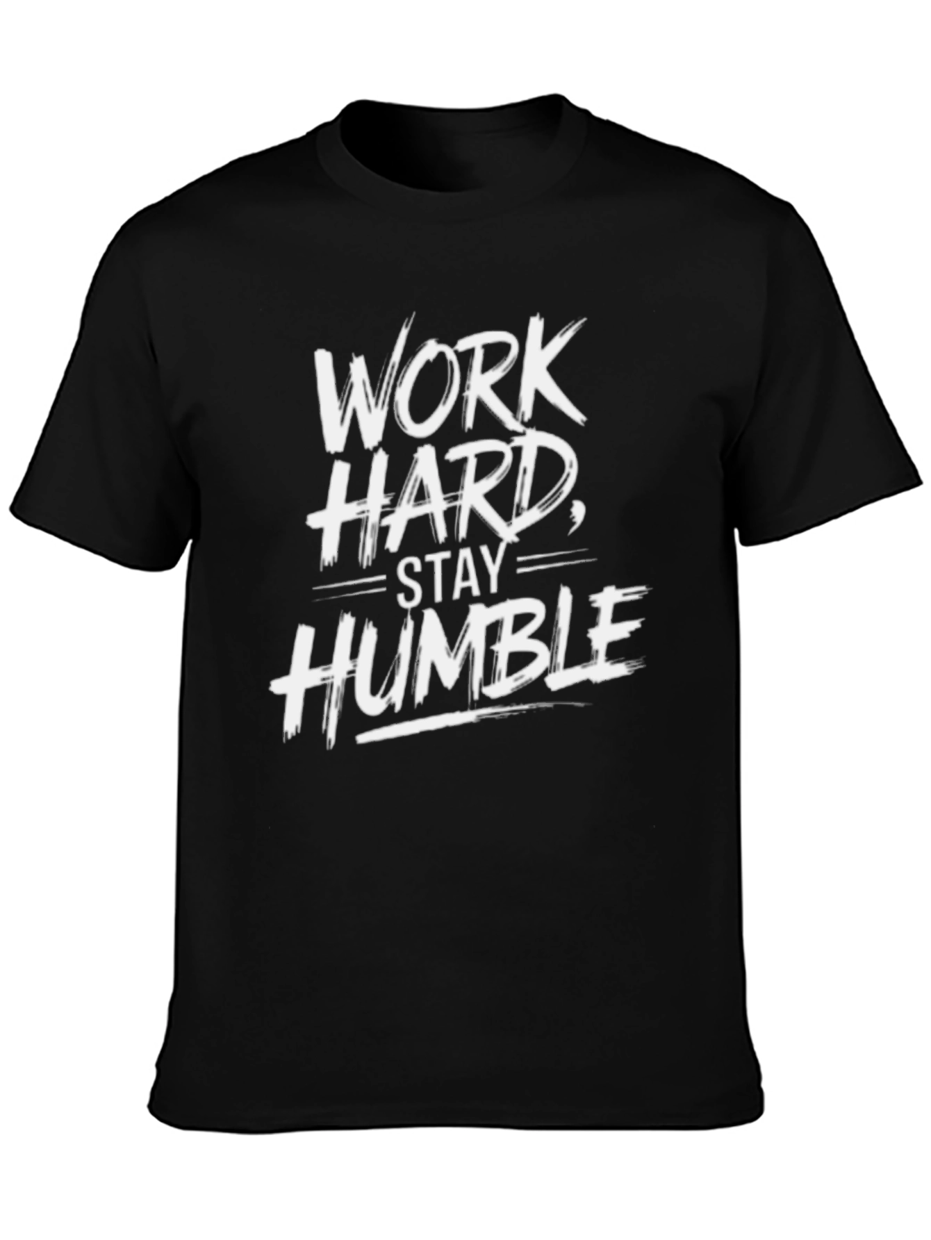 Work Hard Stay Humble Black Graphic Tee