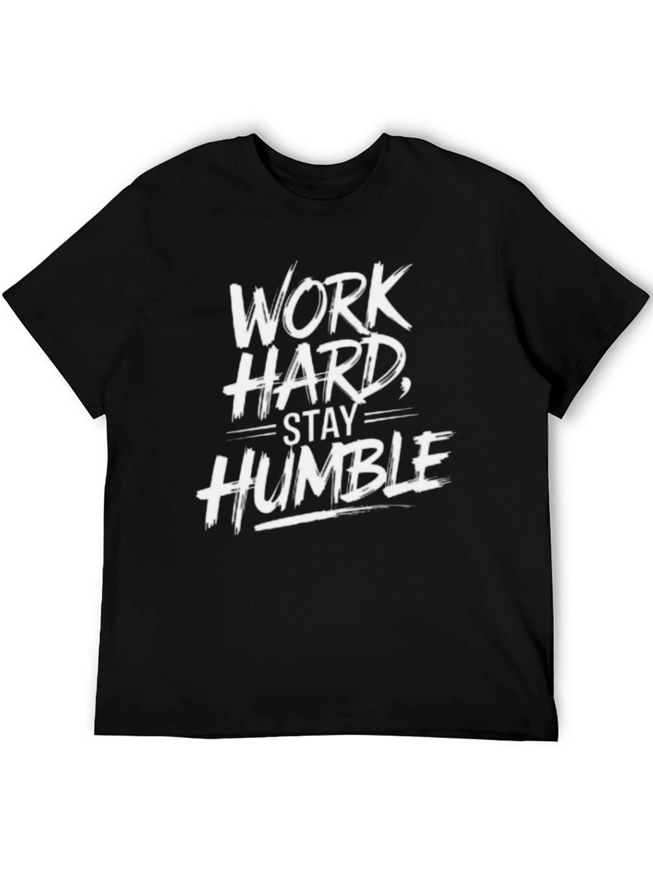 Work Hard Stay Humble Black Graphic Tee