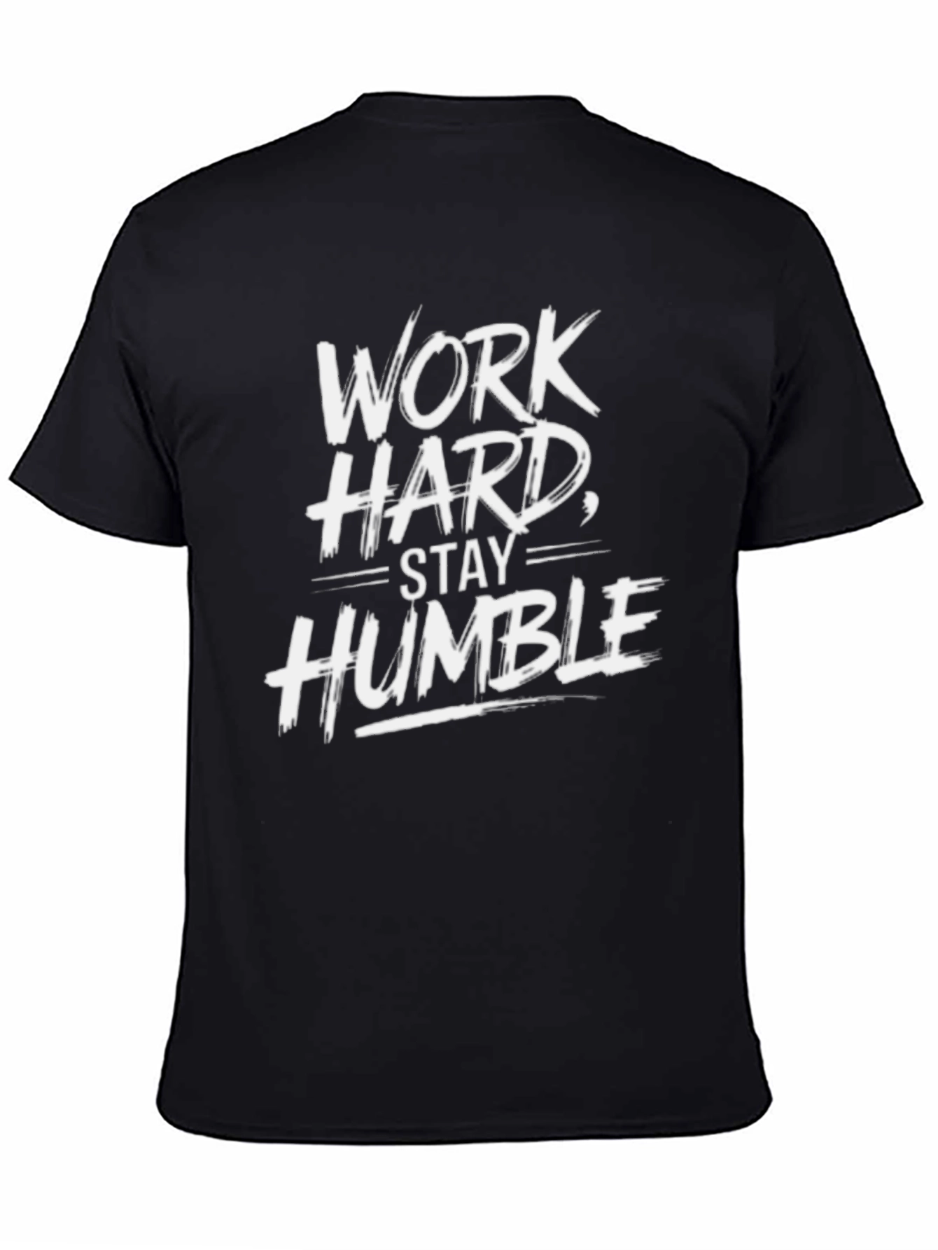 Work Hard Stay Humble Black Graphic Tee