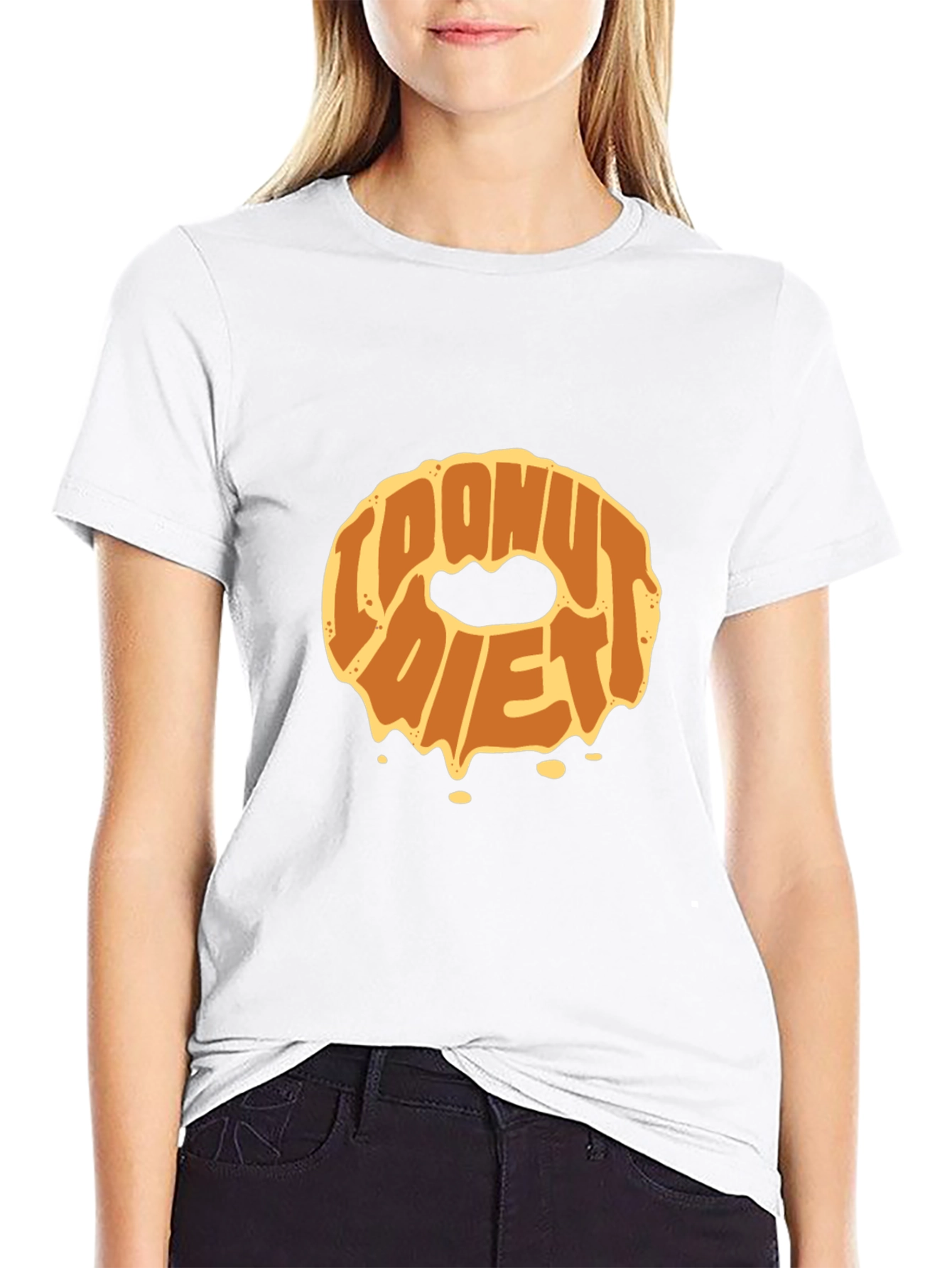 Donut Diet Graphic T-Shirt - Funny Foodie Tee