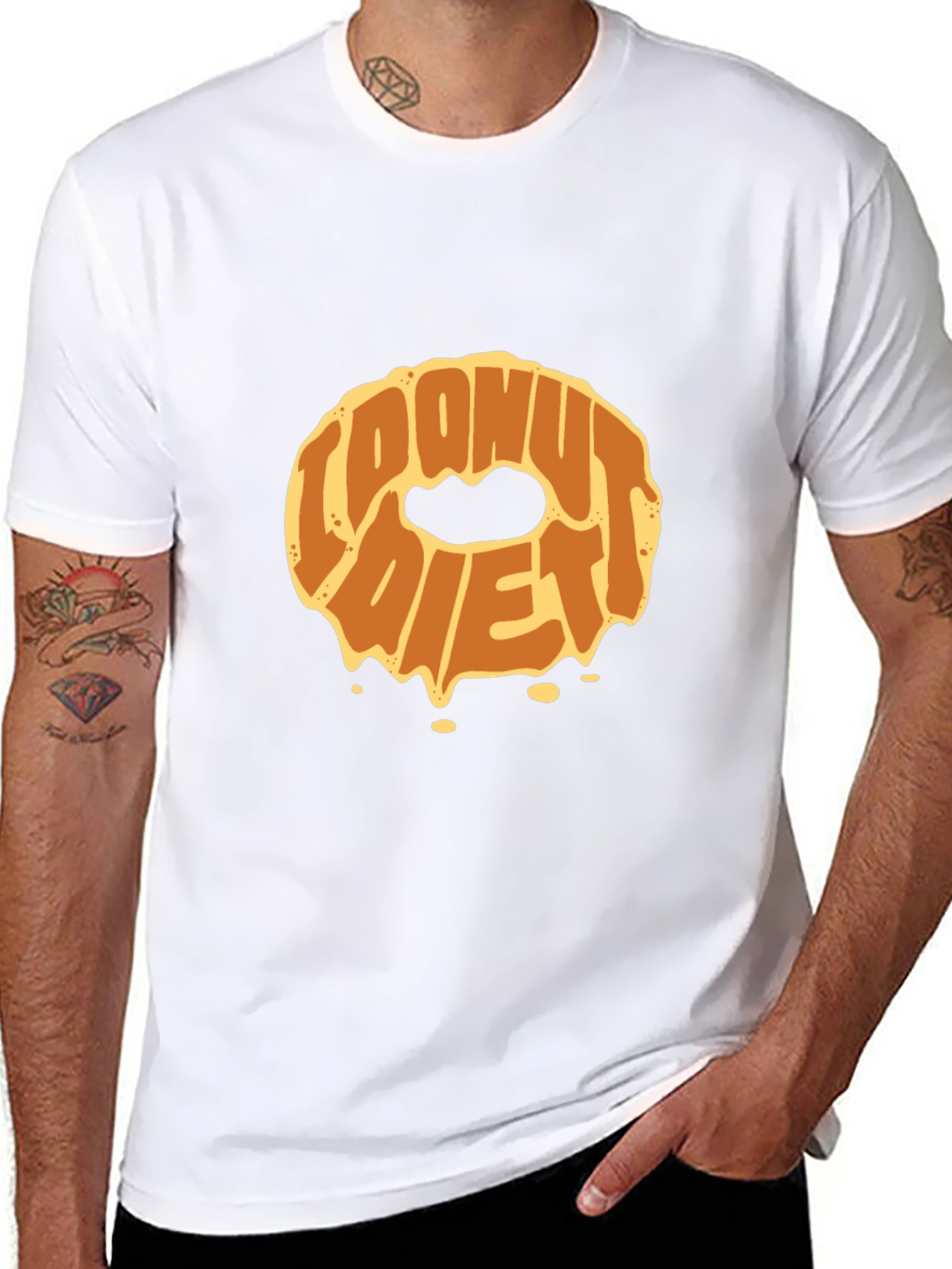 Donut Diet Graphic T-Shirt - Funny Foodie Tee