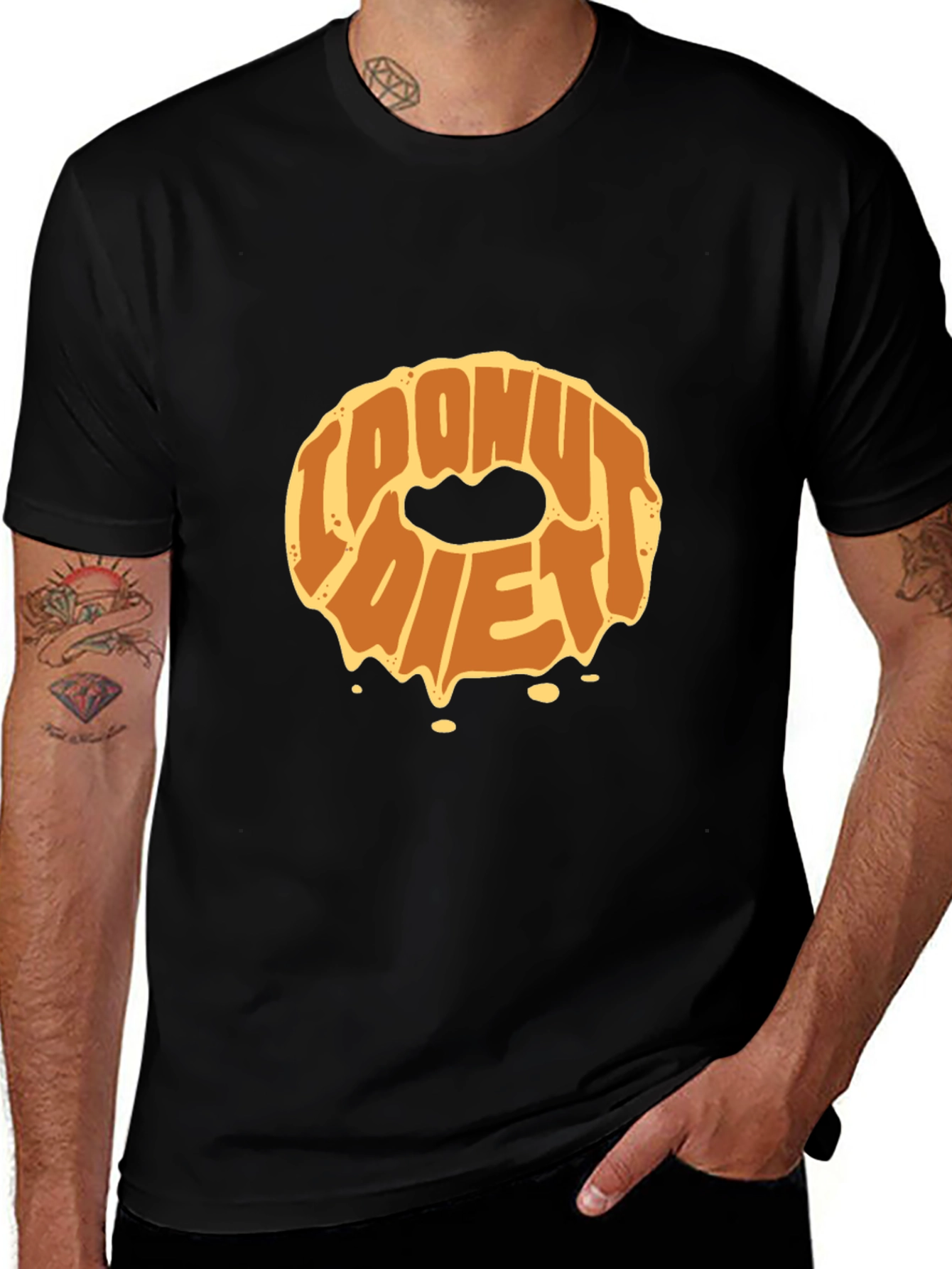 Donut Diet Graphic T-Shirt - Funny Foodie Tee