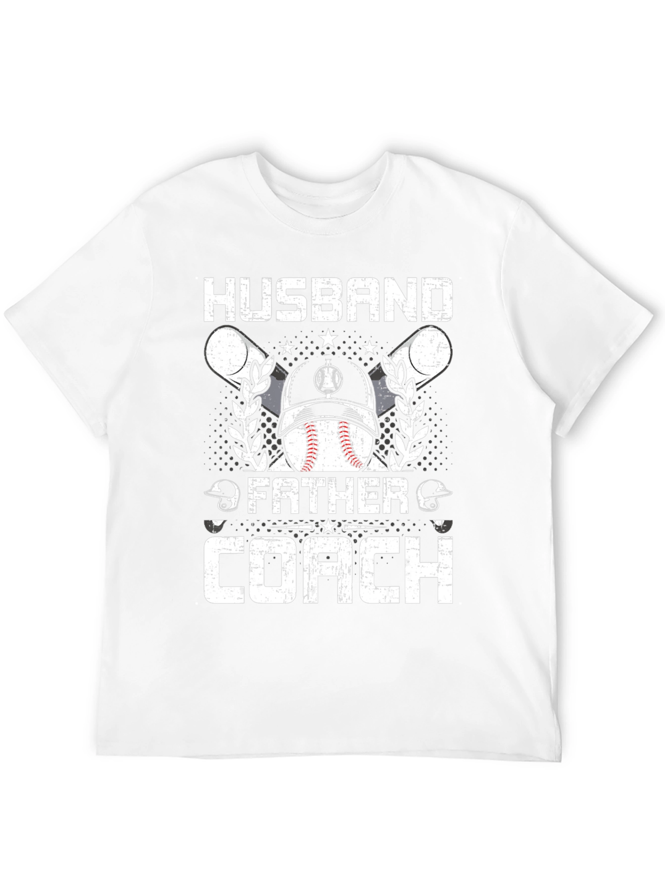 Husband Father Coach Baseball T-Shirt