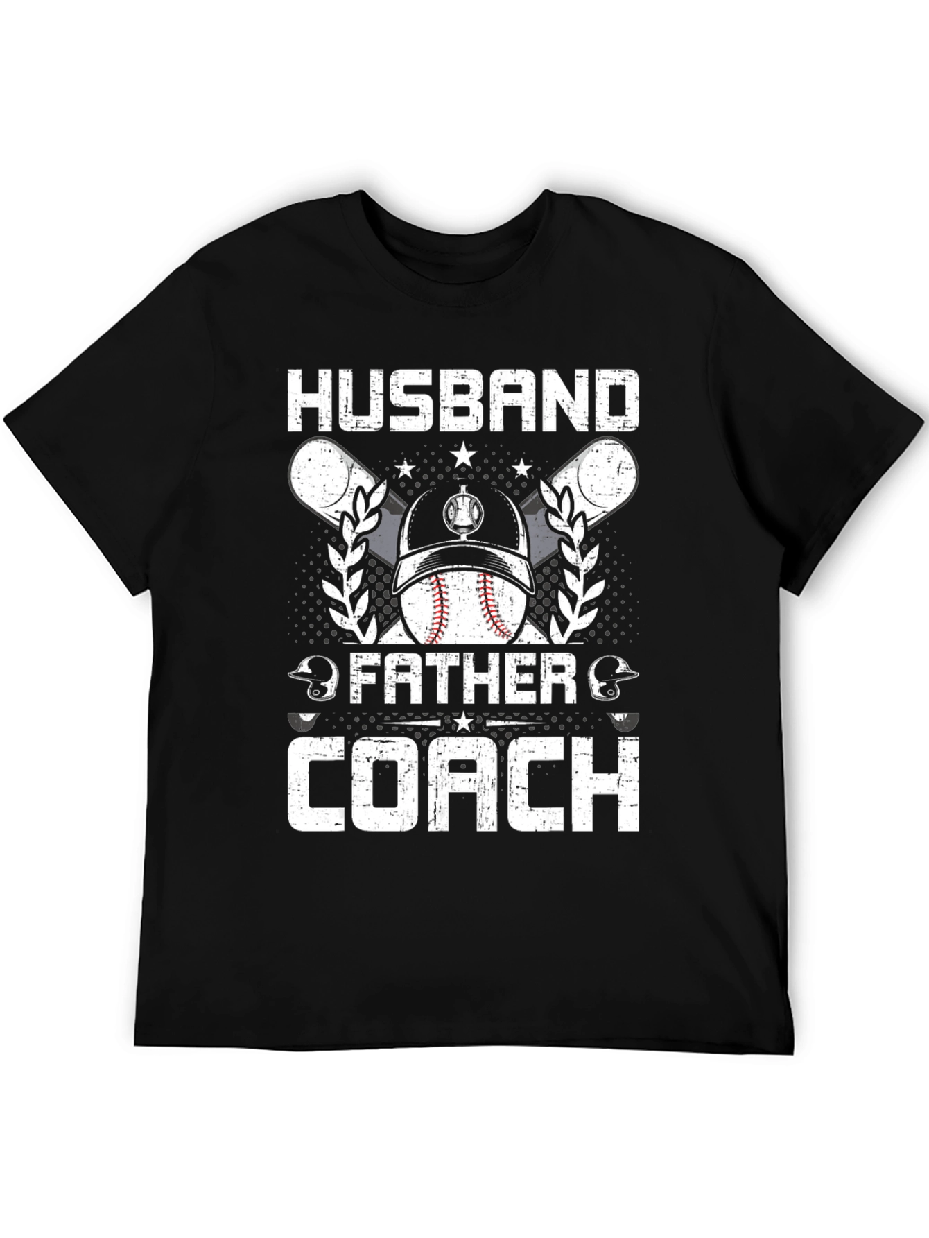 Husband Father Coach Baseball T-Shirt