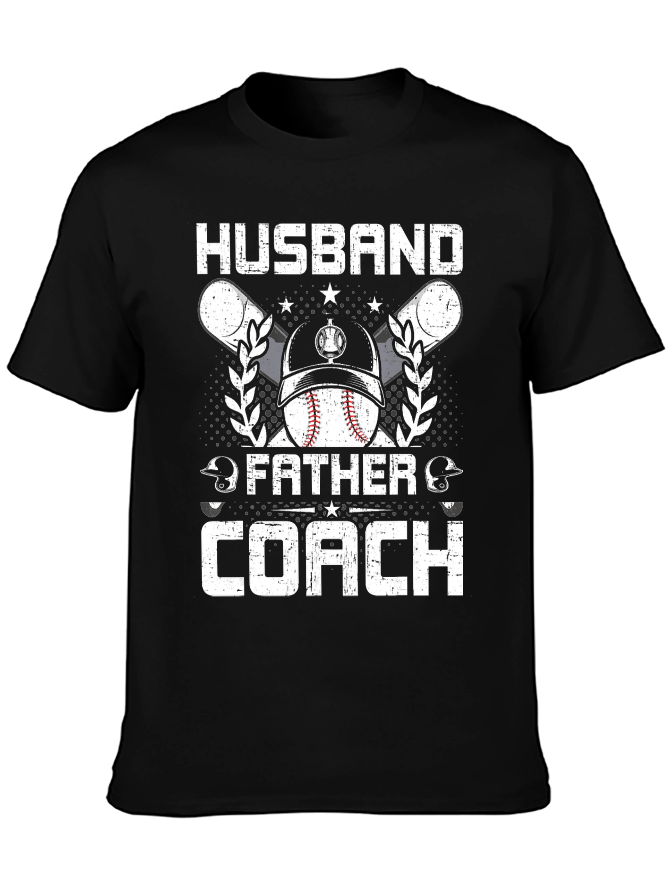 Husband Father Coach Baseball T-Shirt