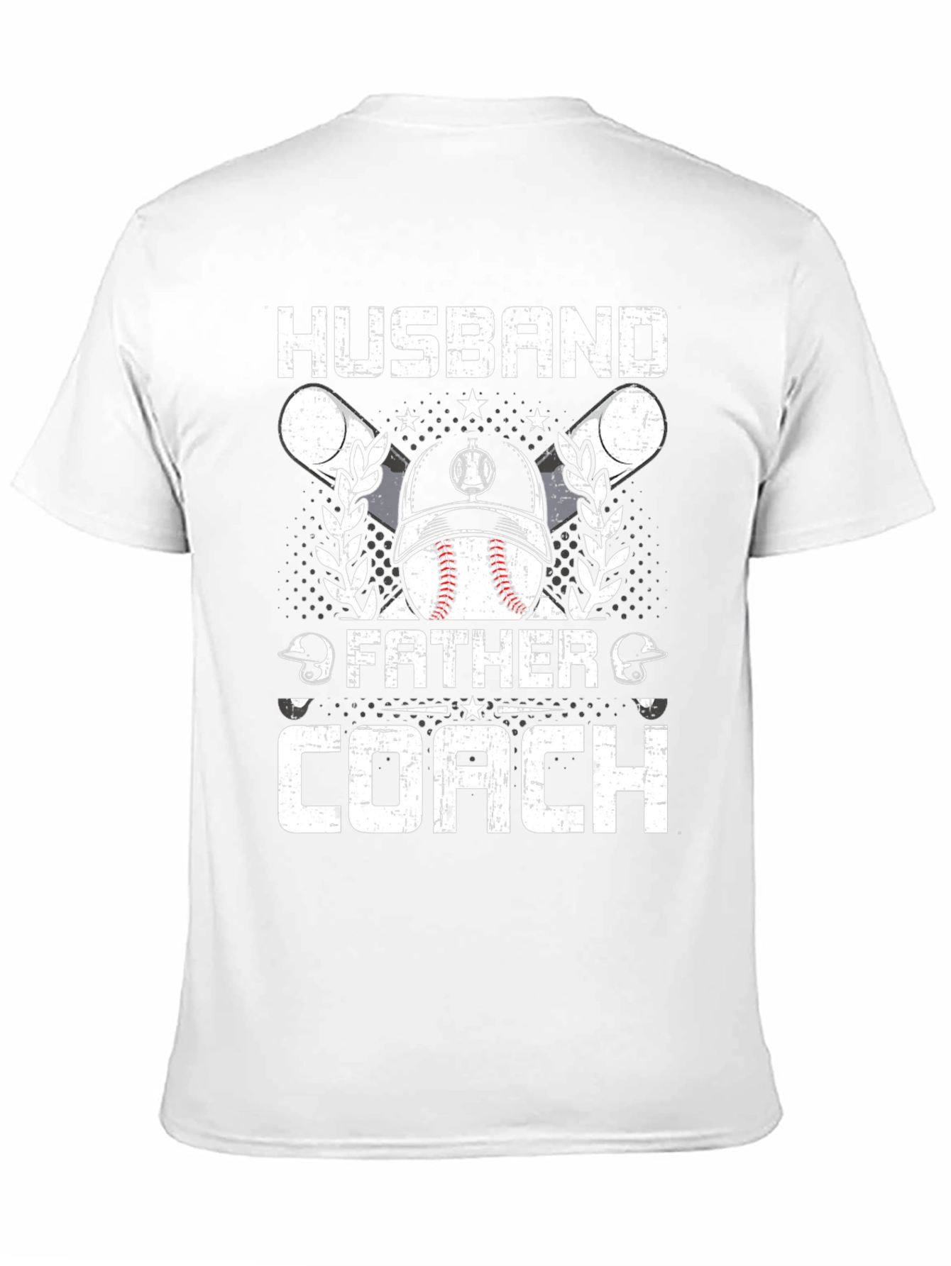 Husband Father Coach Baseball T-Shirt