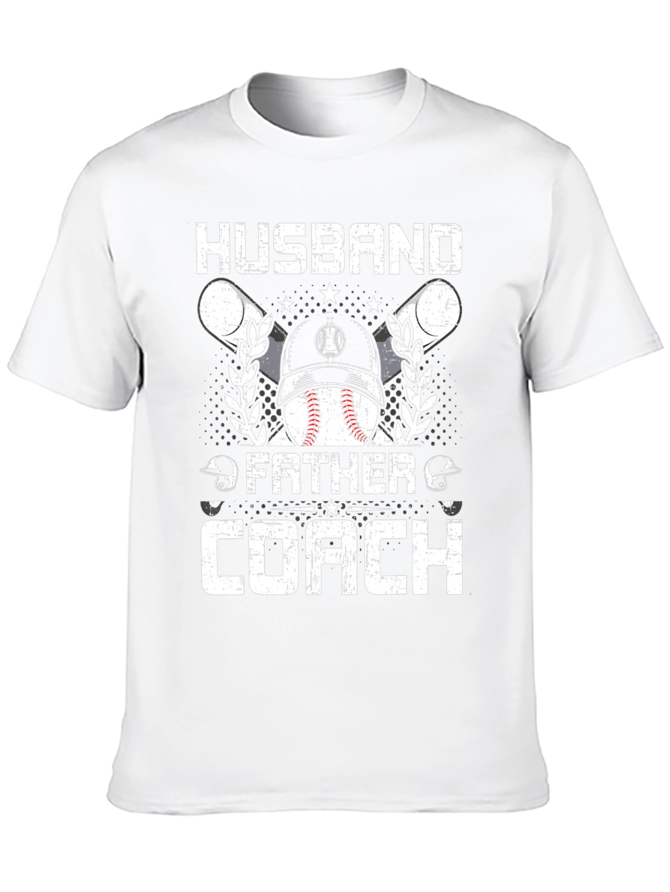 Husband Father Coach Baseball T-Shirt