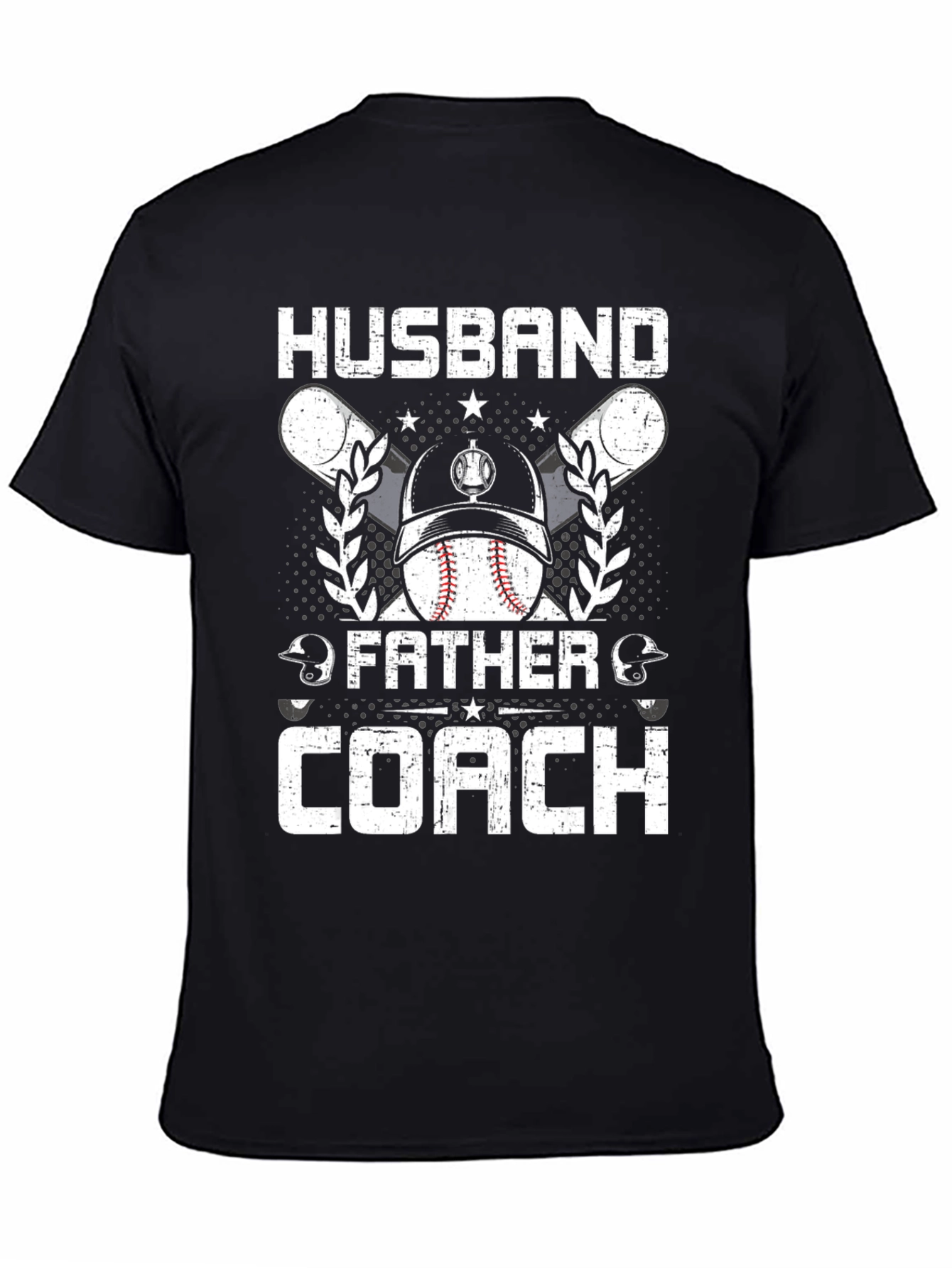 Husband Father Coach Baseball T-Shirt