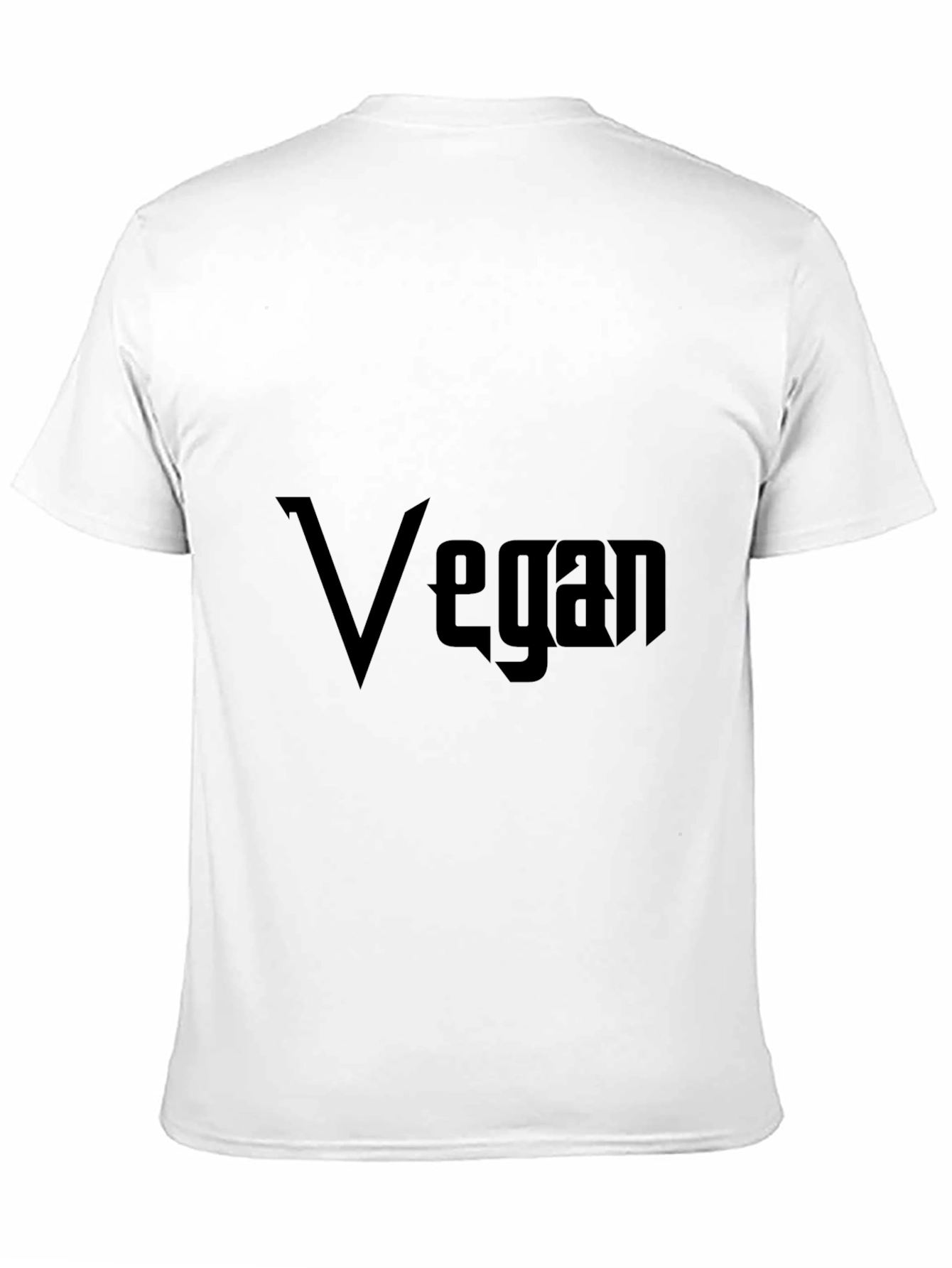 Vegan Graphic Black T-Shirt for Men