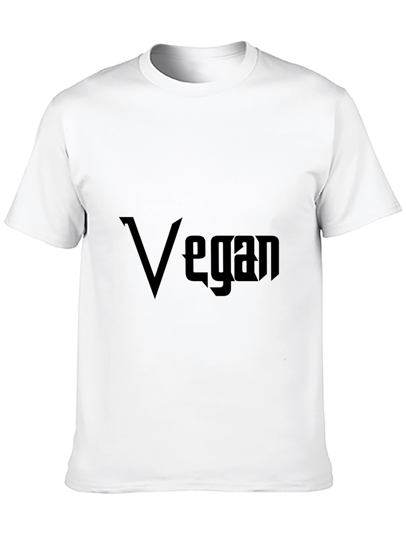 Vegan Graphic Black T-Shirt for Men