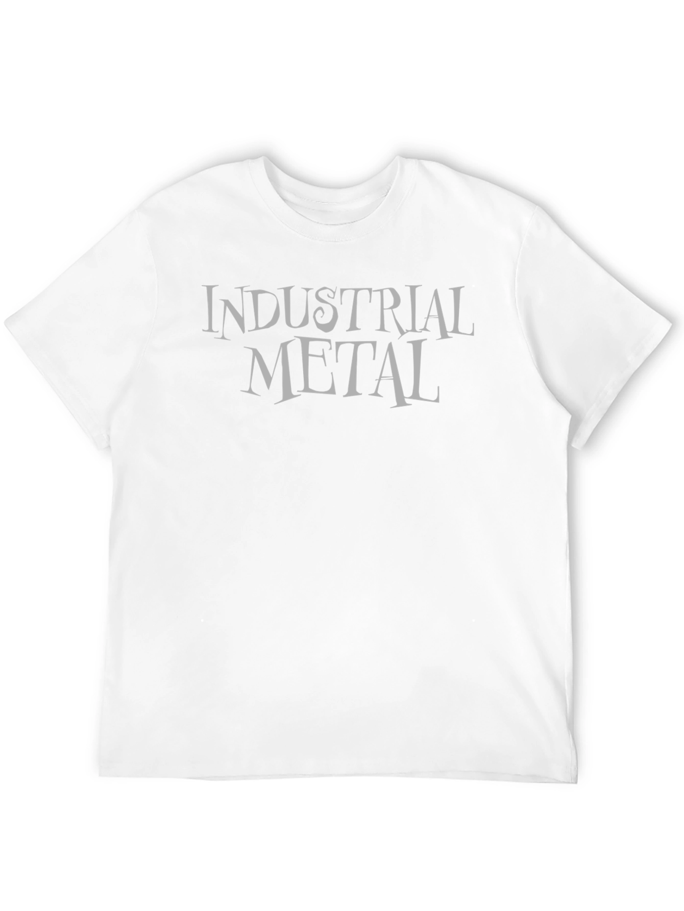 Industrial Metal Graphic Tee - Black Cotton T-Shirt