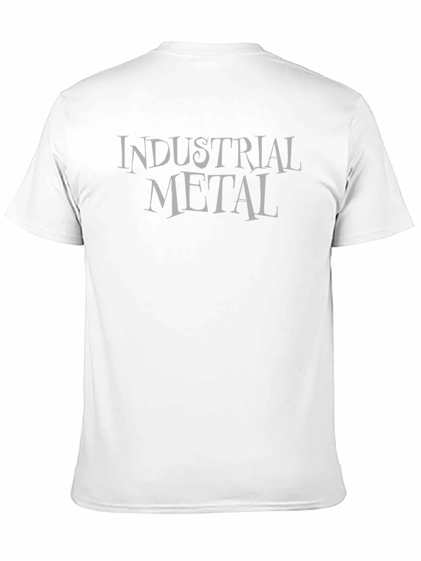 Industrial Metal Graphic Tee - Black Cotton T-Shirt