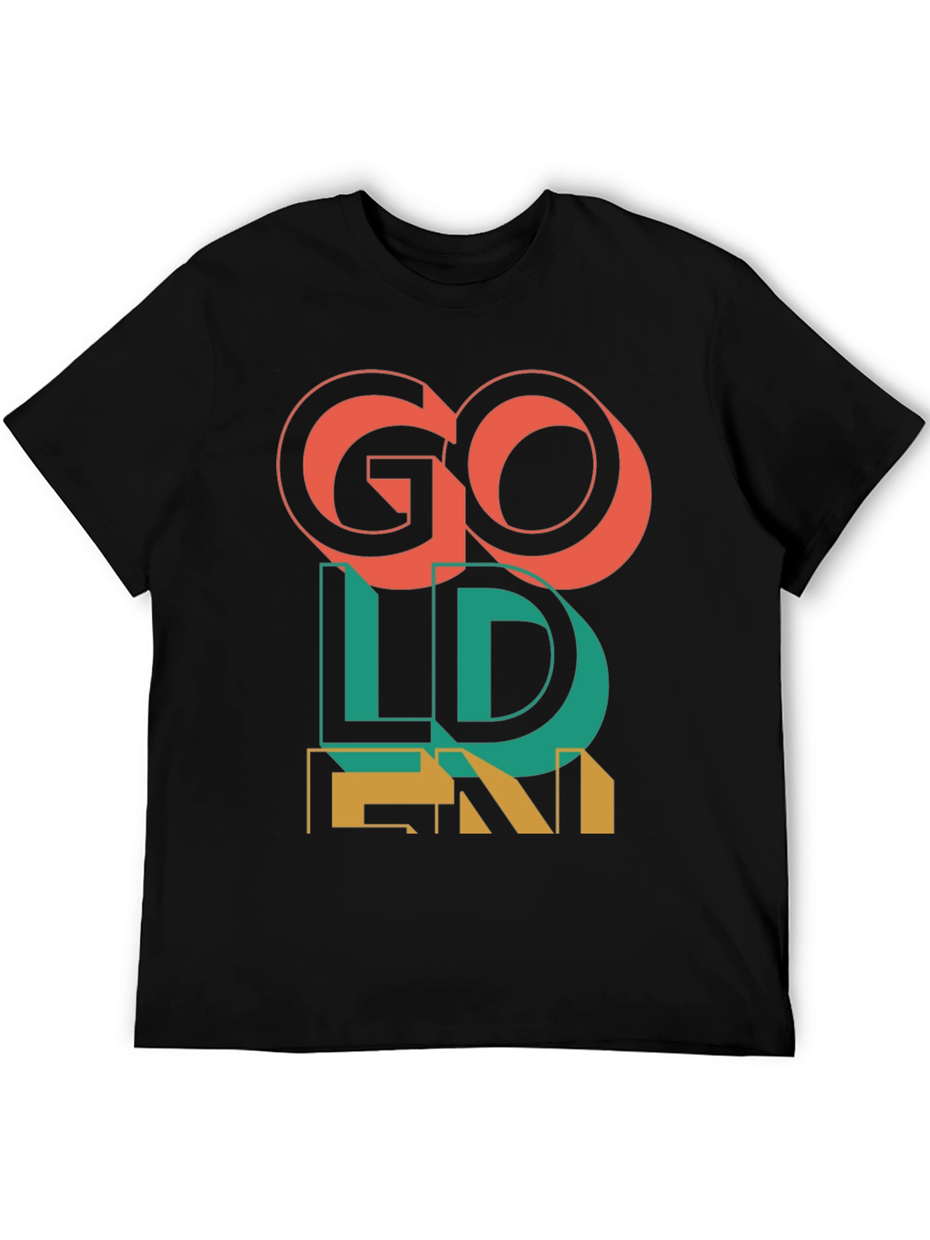 Go Golden Graphic T-Shirt - Mens Fashion Tee