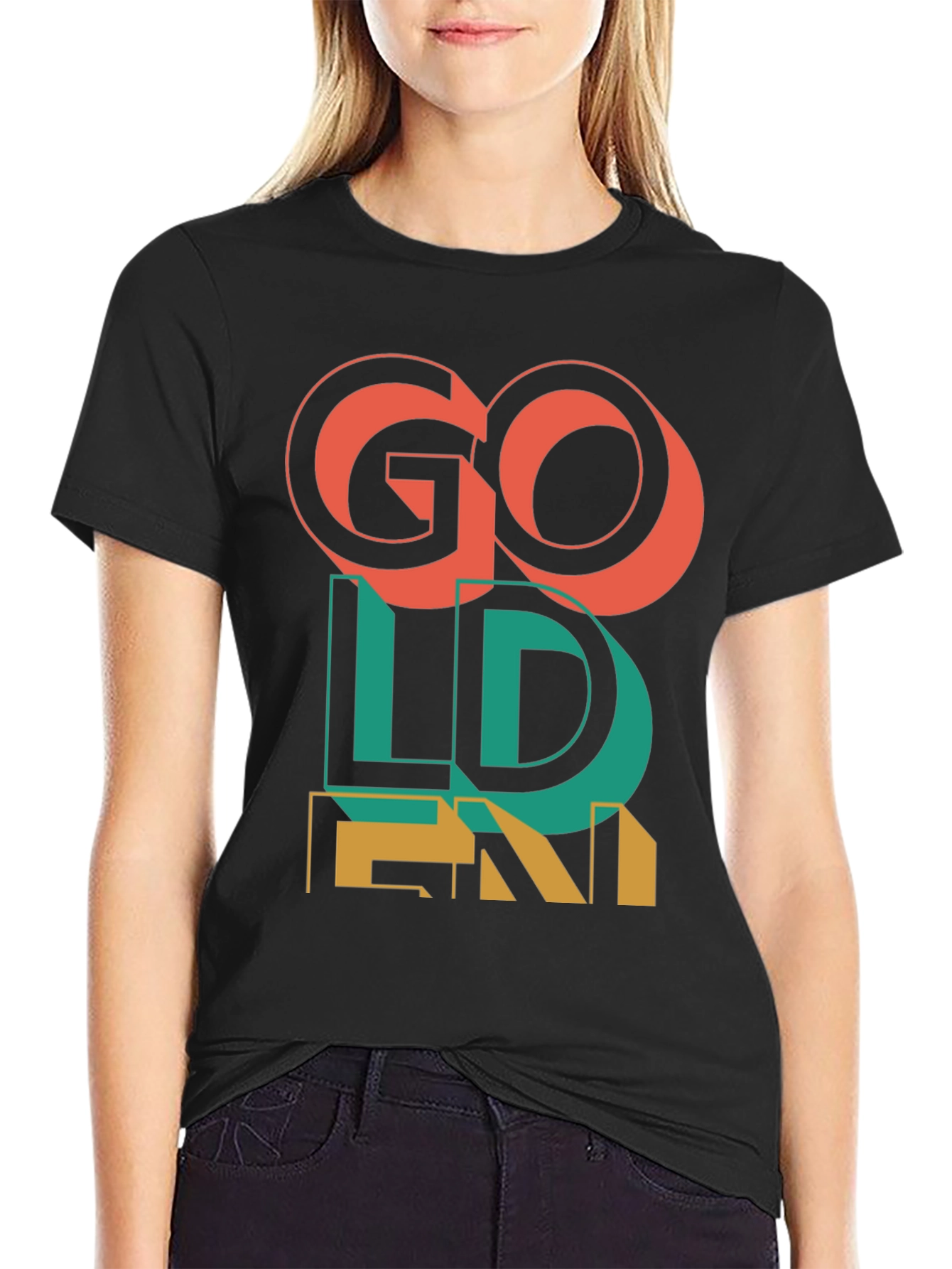 Go Golden Graphic T-Shirt - Mens Fashion Tee