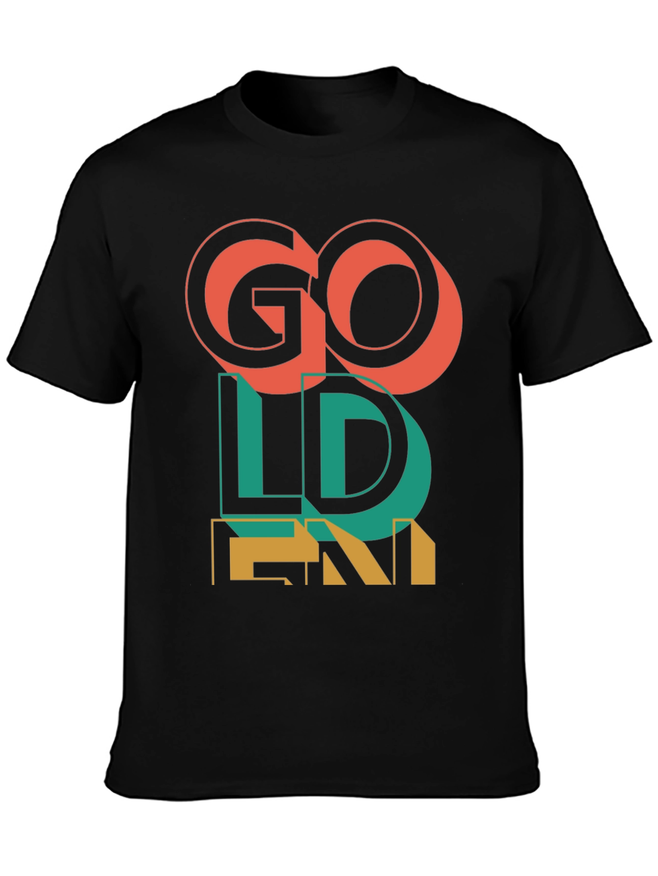 Go Golden Graphic T-Shirt - Mens Fashion Tee