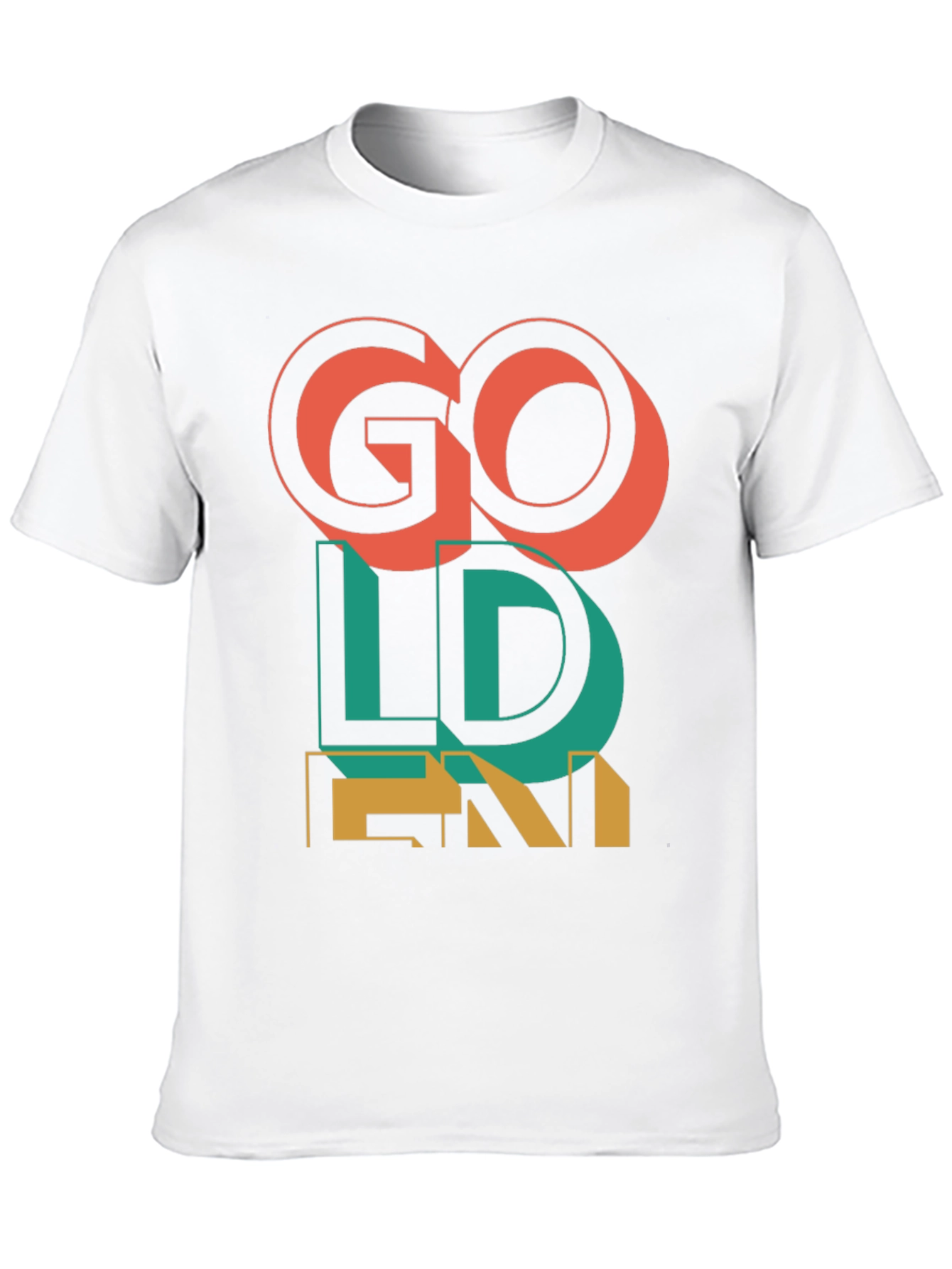 Go Golden Graphic T-Shirt - Mens Fashion Tee