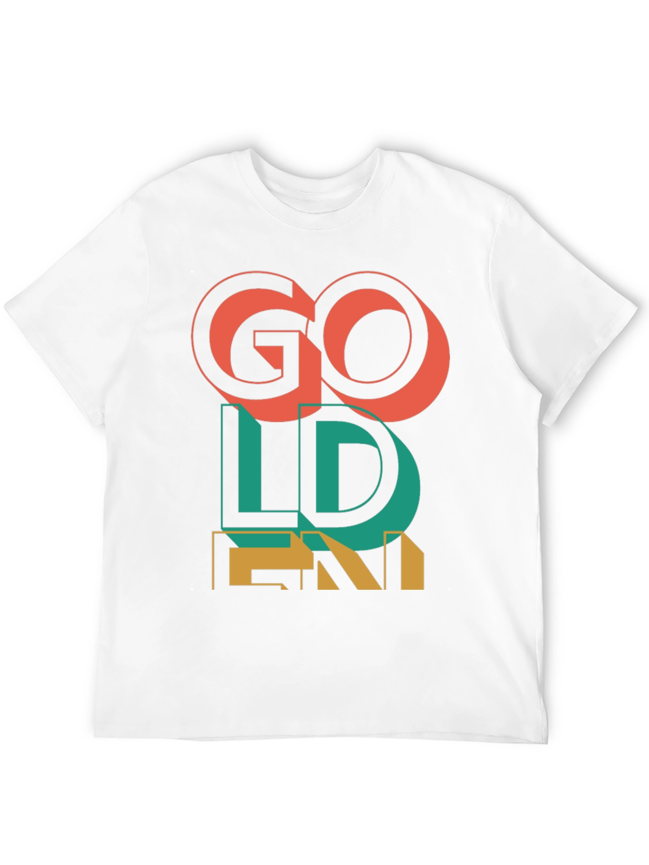 Go Golden Graphic T-Shirt - Mens Fashion Tee