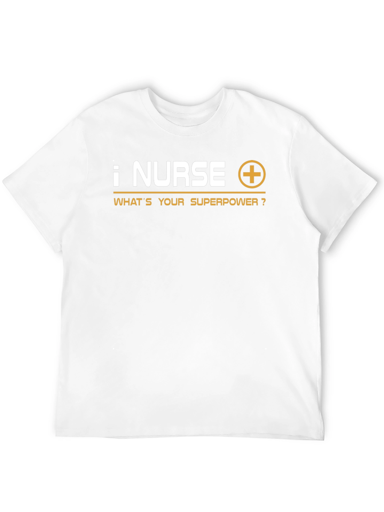 Nurse Superpower T-Shirt - Black Crew Neck Tee