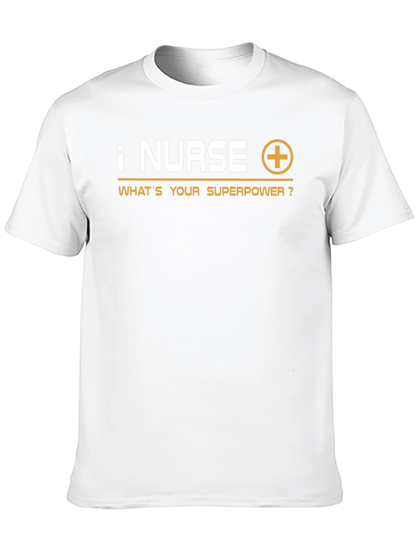 Nurse Superpower T-Shirt - Black Crew Neck Tee