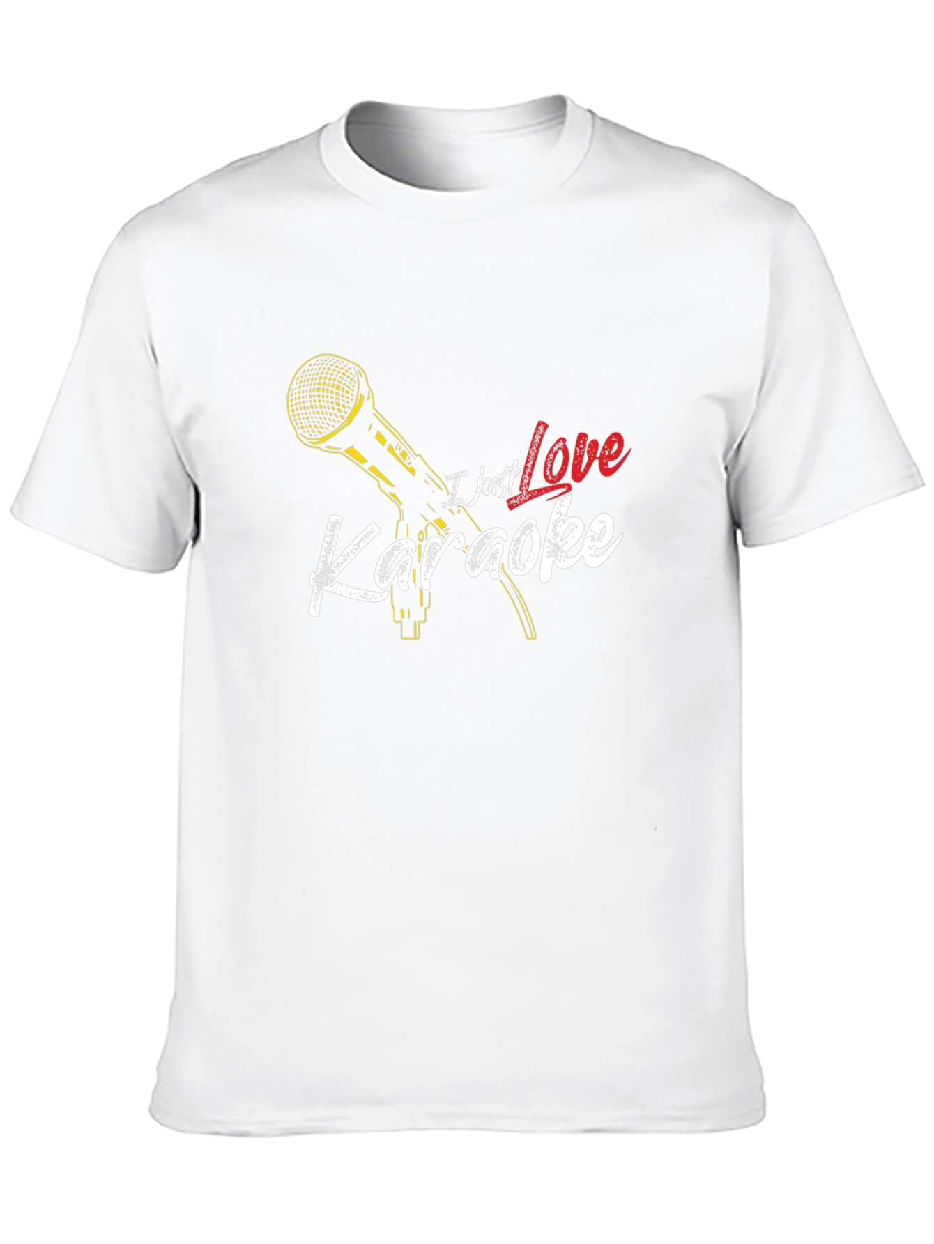 I Just Love Karaoke T-Shirt - Microphone Graphic Tee