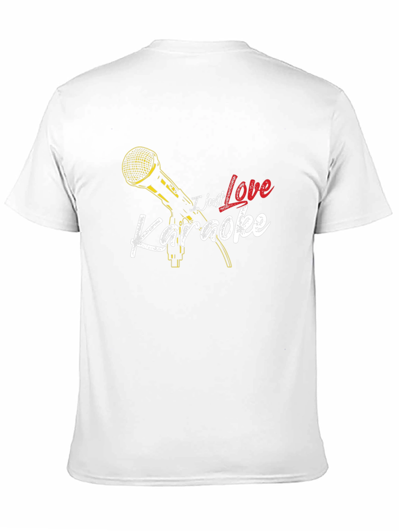 I Just Love Karaoke T-Shirt - Microphone Graphic Tee