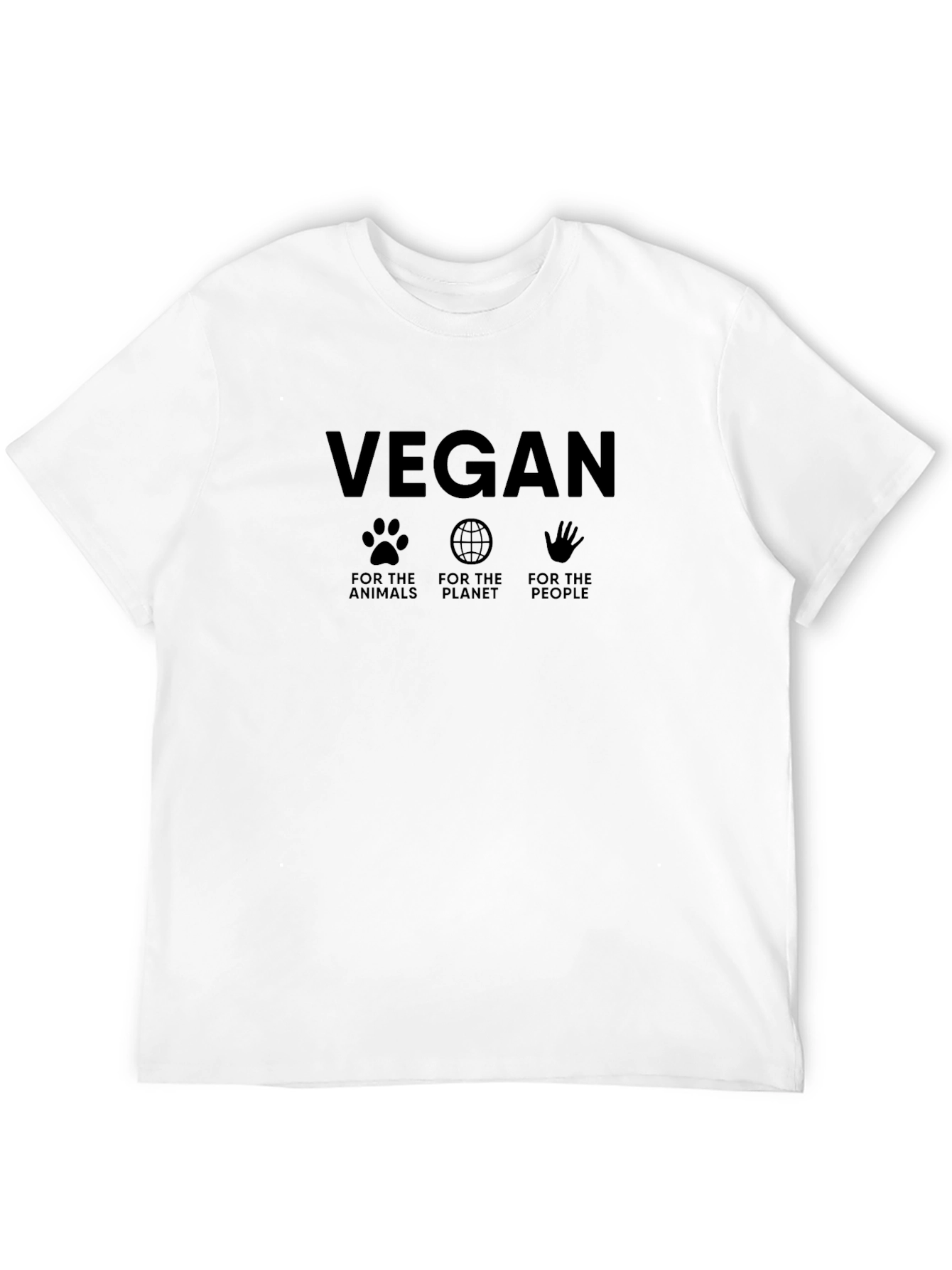 Vegan Graphic T-Shirt - For Animals Planet People