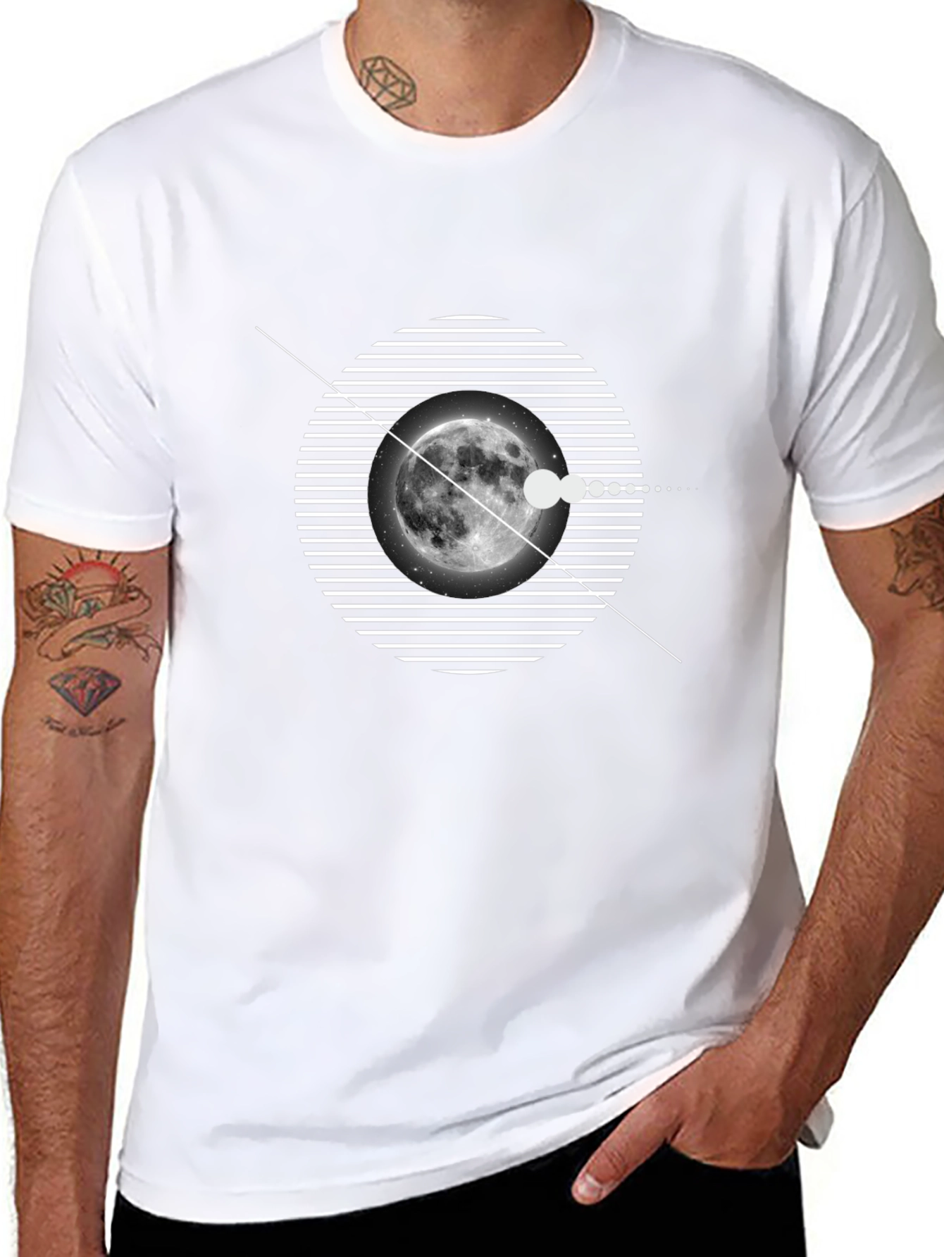 Moon Phase Graphic T-Shirt