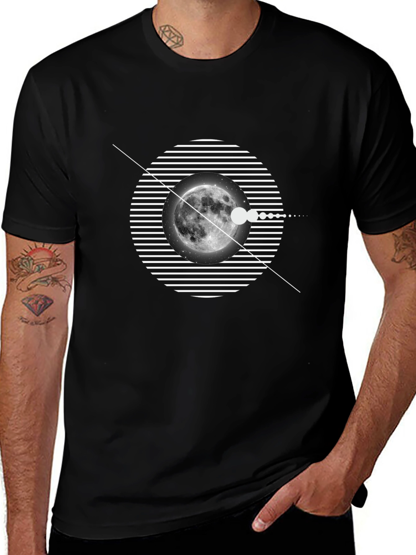 Moon Phase Graphic T-Shirt