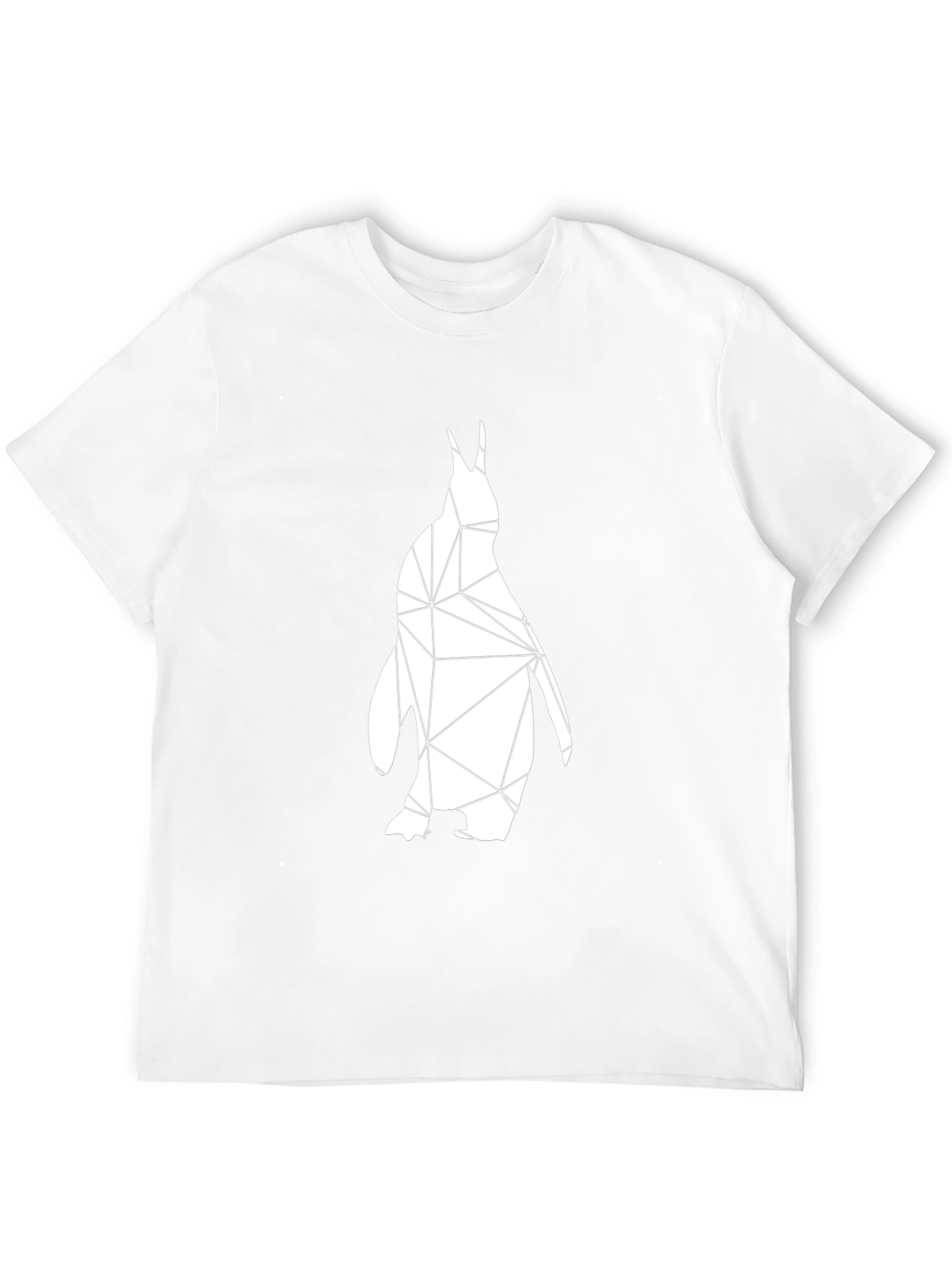 Geometric Penguin Graphic T-Shirt - Modern Black Tee
