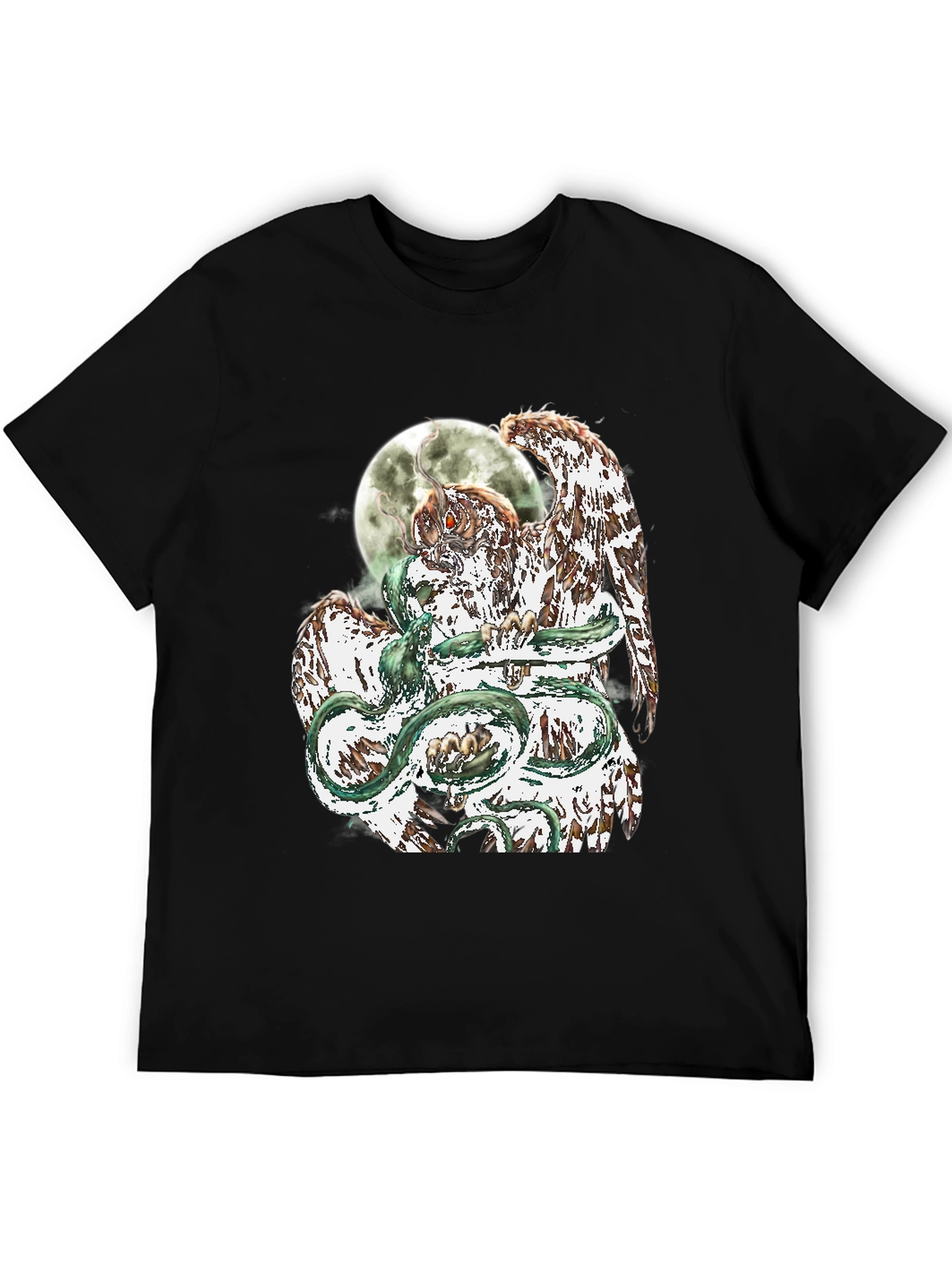 Owl and Serpent Graphic Tee