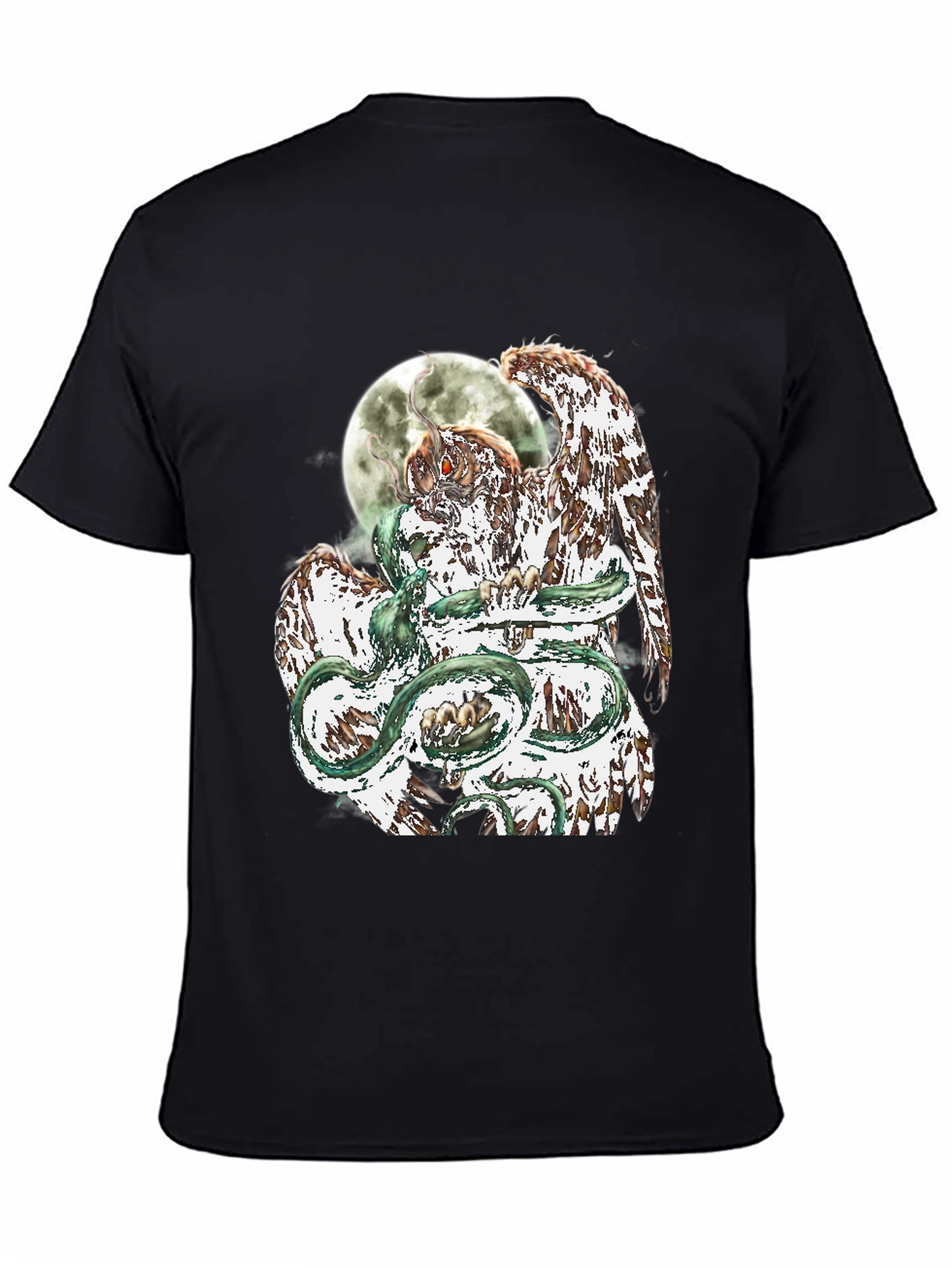Owl and Serpent Graphic Tee
