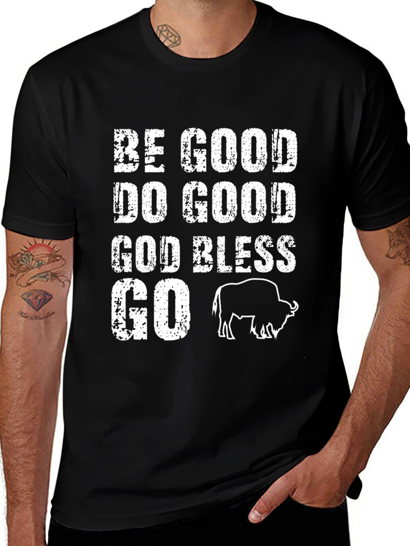 Be Good Buffalo Black T-Shirt